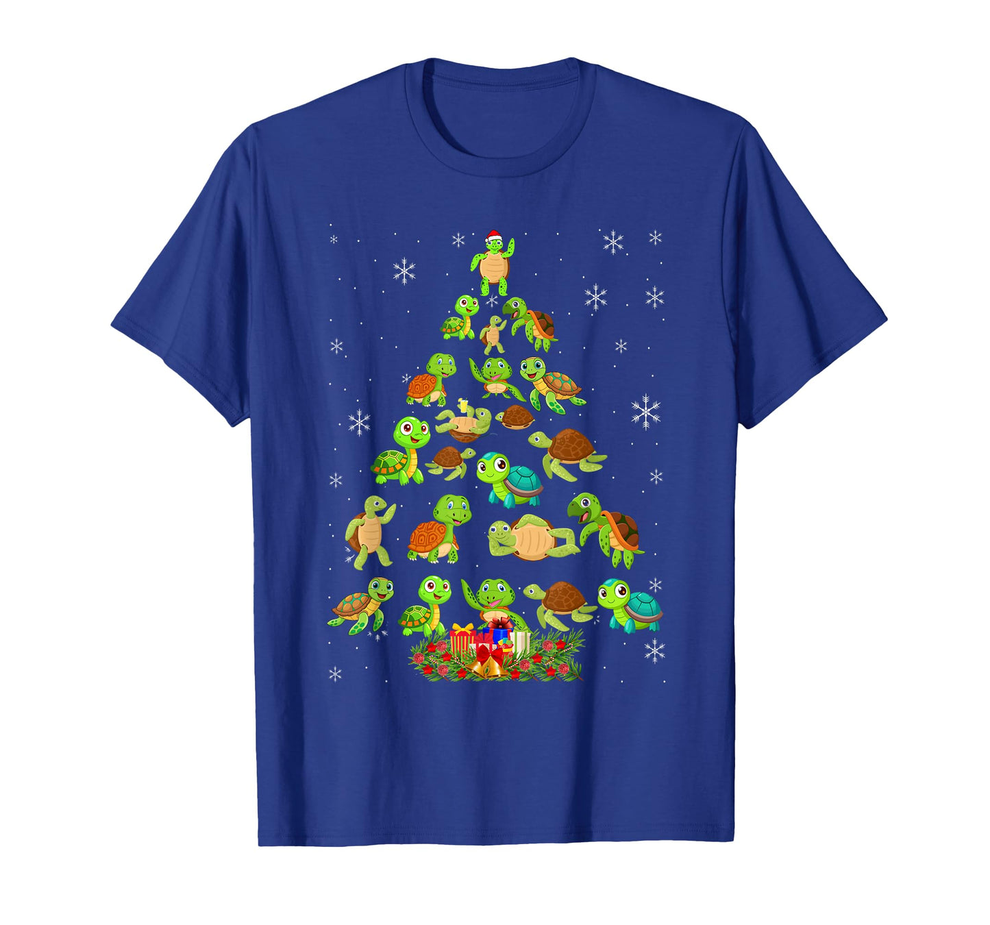 Sea Turtle Christmas Tree Matching Family Xmas Tree T-Shirt