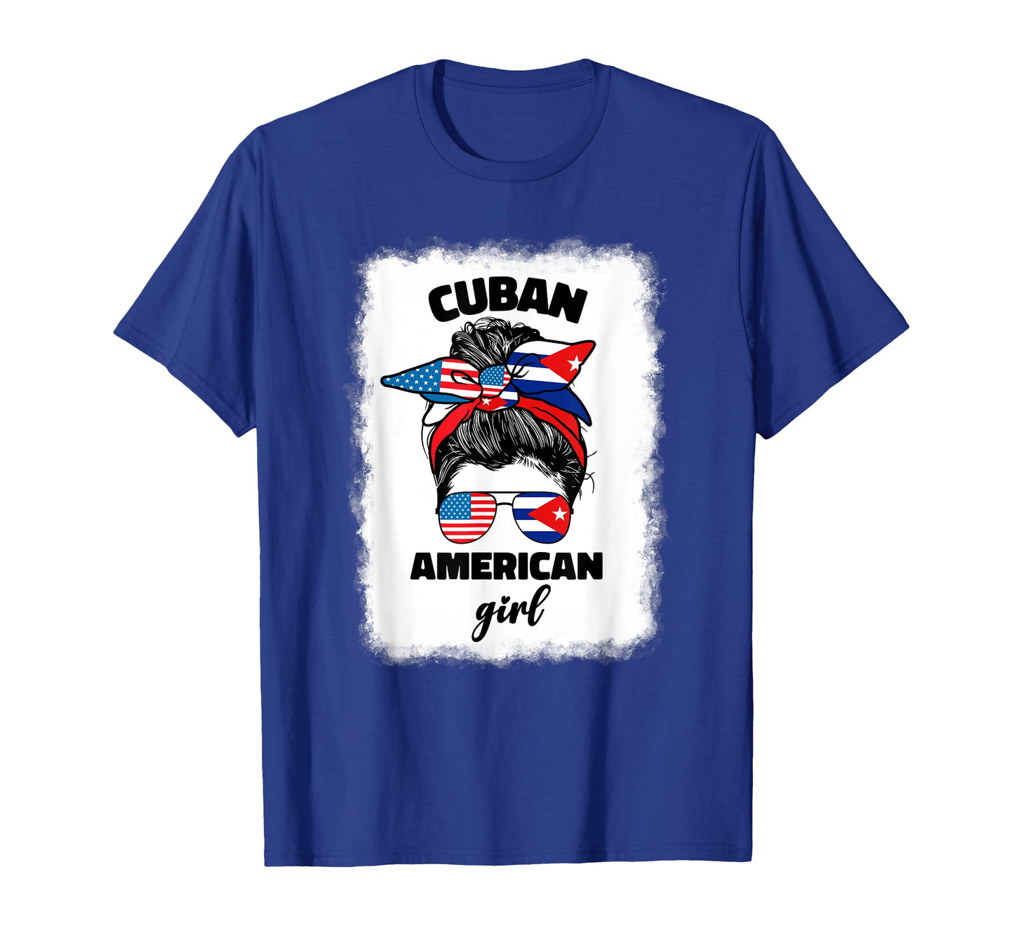 Half Cuban And American America Cuba Usa Flag Girl Cubana T-Shirt