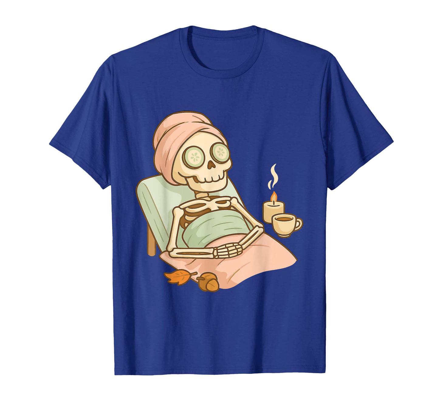 Halloween Spa Skeleton – Funny Self Care Wellness Design T-Shirt