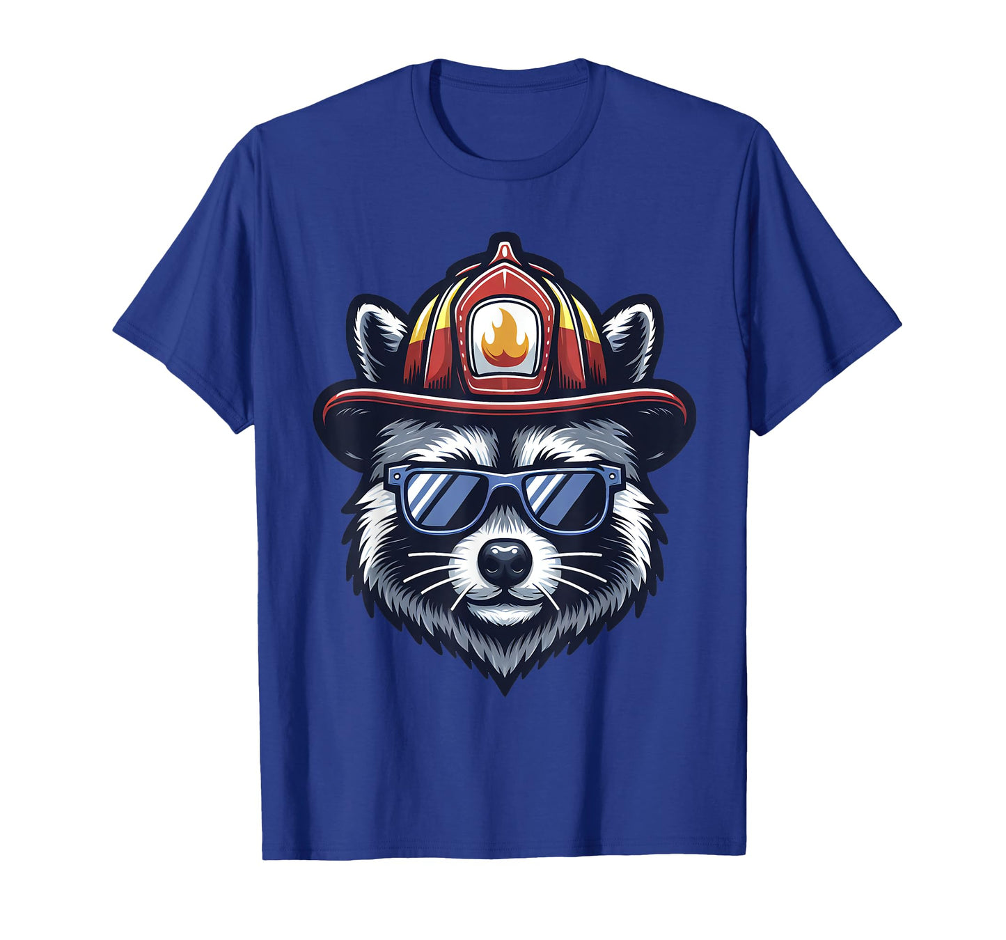 Firefighter Raccoon Funny Fire department T-Shirt