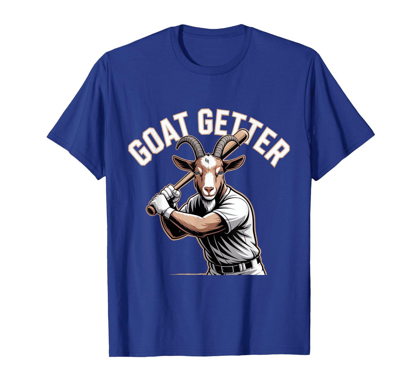 Goat Getter Baseball Slugger Pun Mascot Player T-Shirt