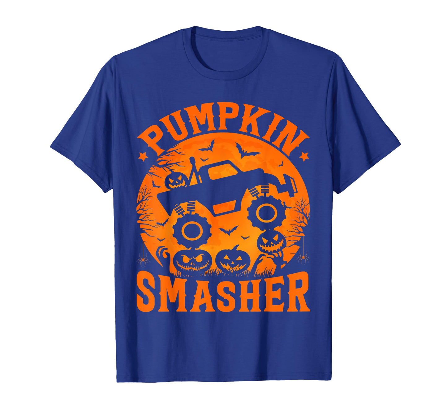 Pumpkin Smasher Halloween Kids Monster Truck Halloween Boy T-Shirt