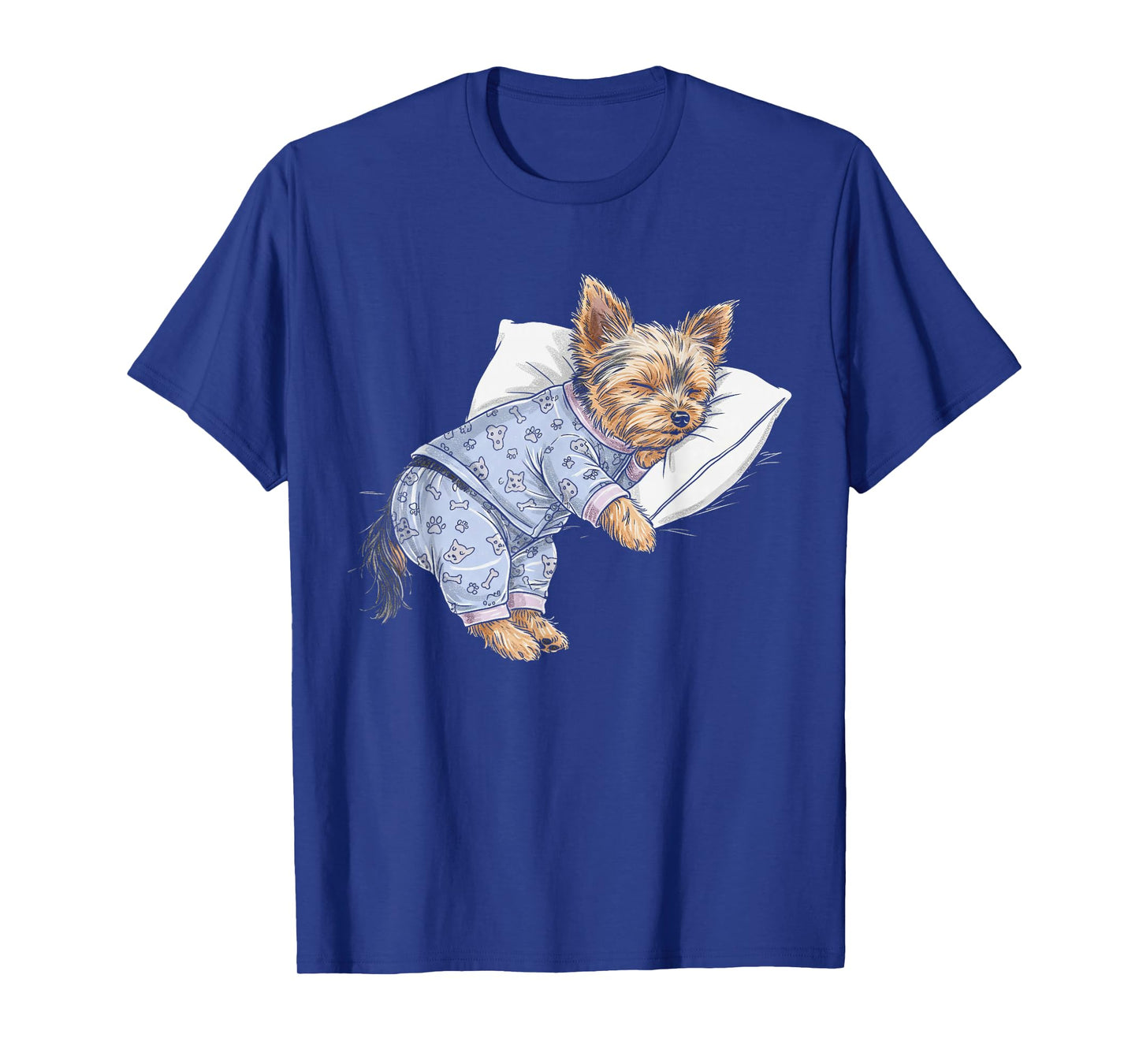Funny Sleepy Yorkshire Terrier Pajama Men Women Kids Yorkie T-Shirt