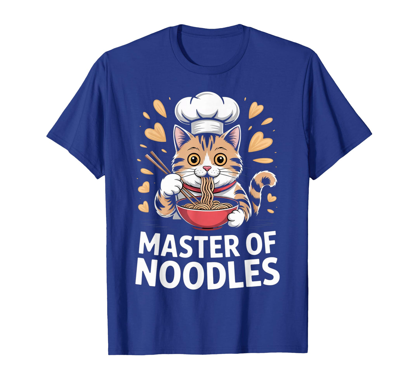 Master of Noodles Cute Chef Cat Ramen Bowl Kawaii T-Shirt
