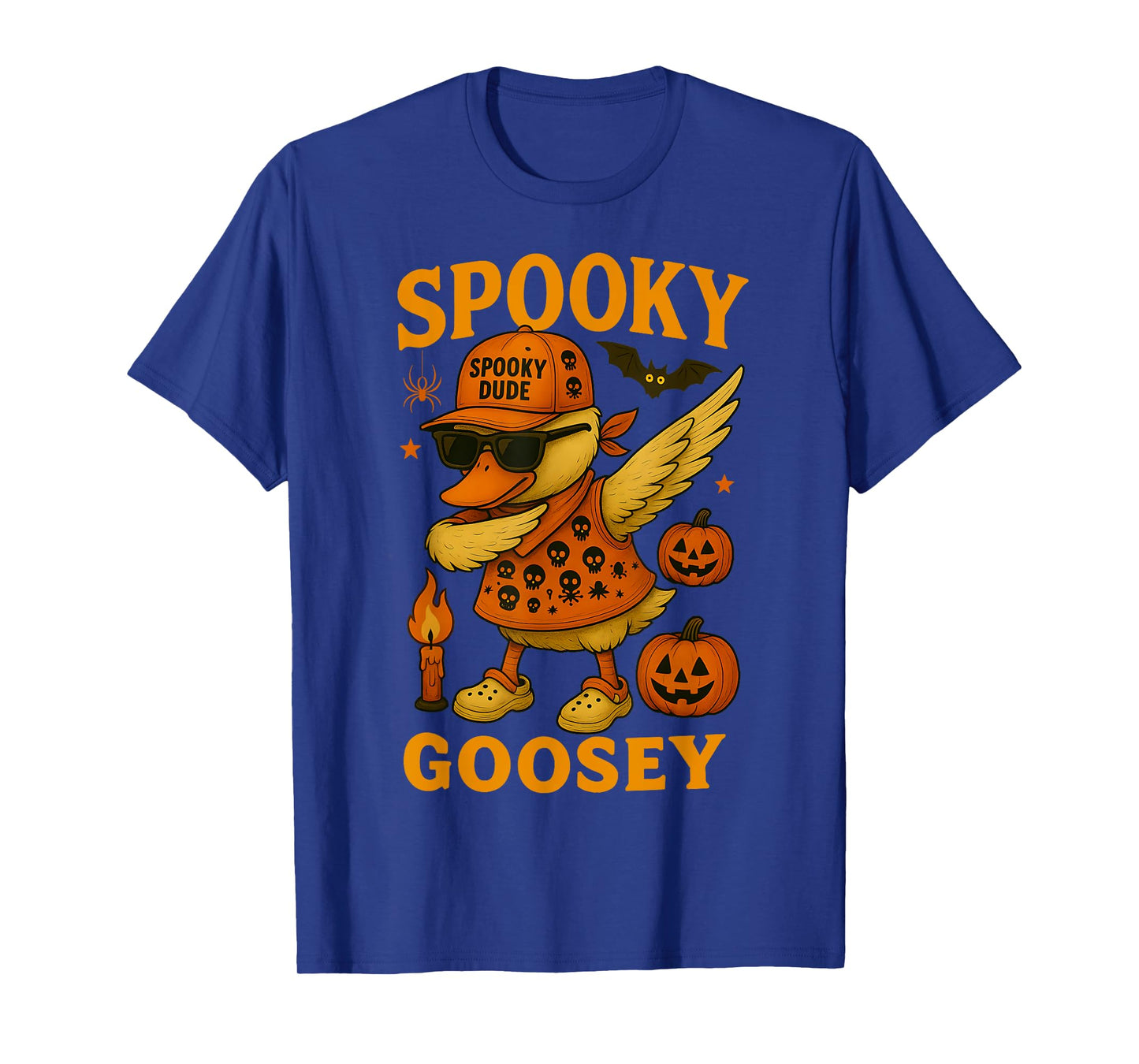 HUGvyn Halloween Spooky Goosey Halloween Silly Goose Dab T-Shirt
