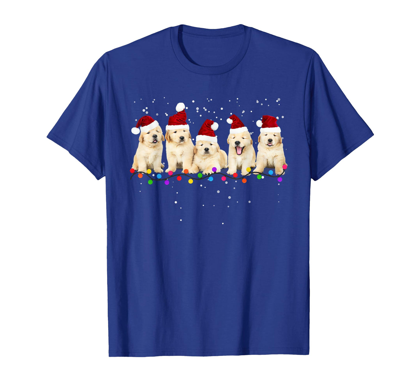 Funny Golden Retriever Christmas Sweater Shirt Puppy Dog T-Shirt