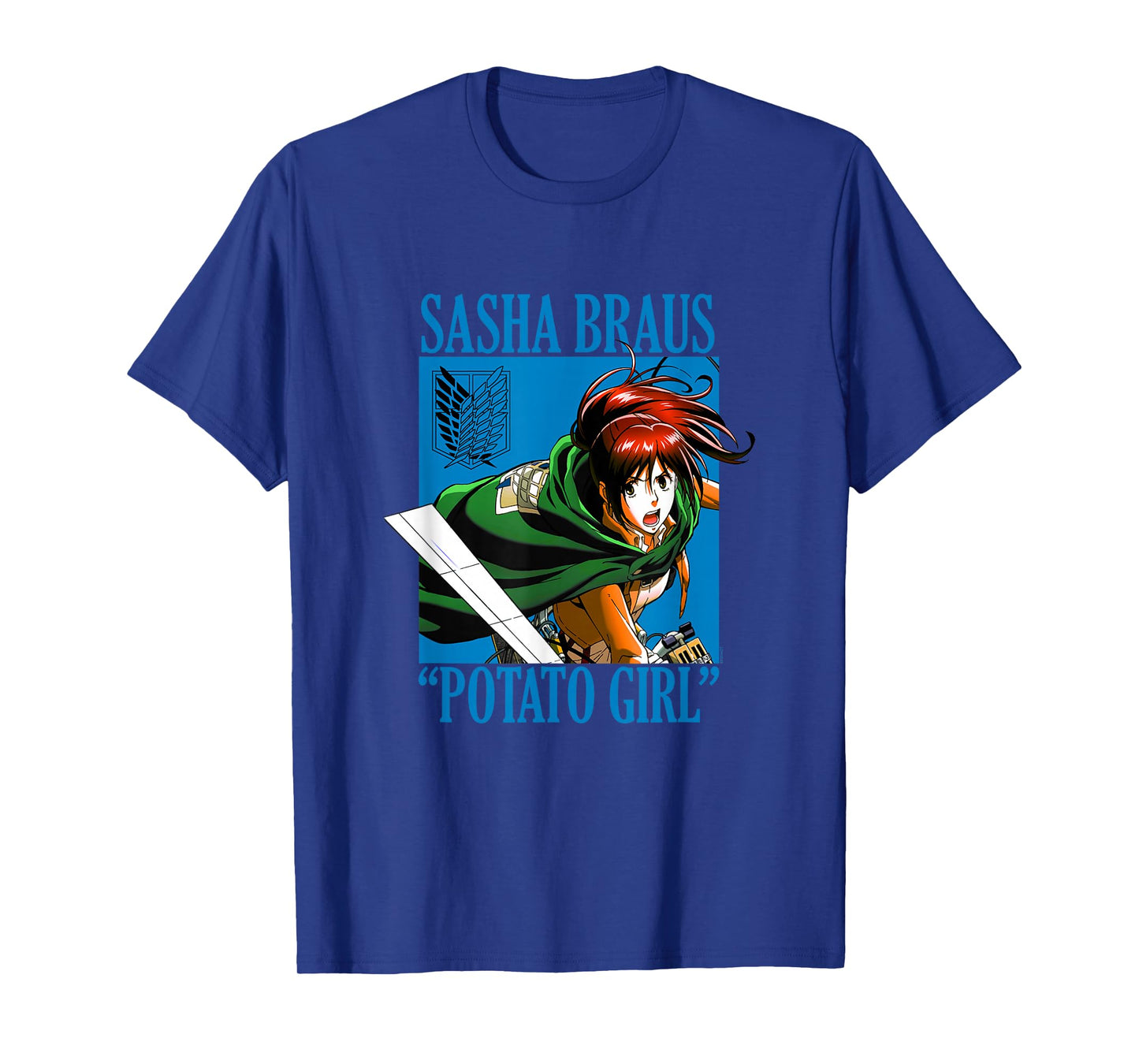 Attack on Titan Sasha Braus Potato Girl AOT Anime T-Shirt