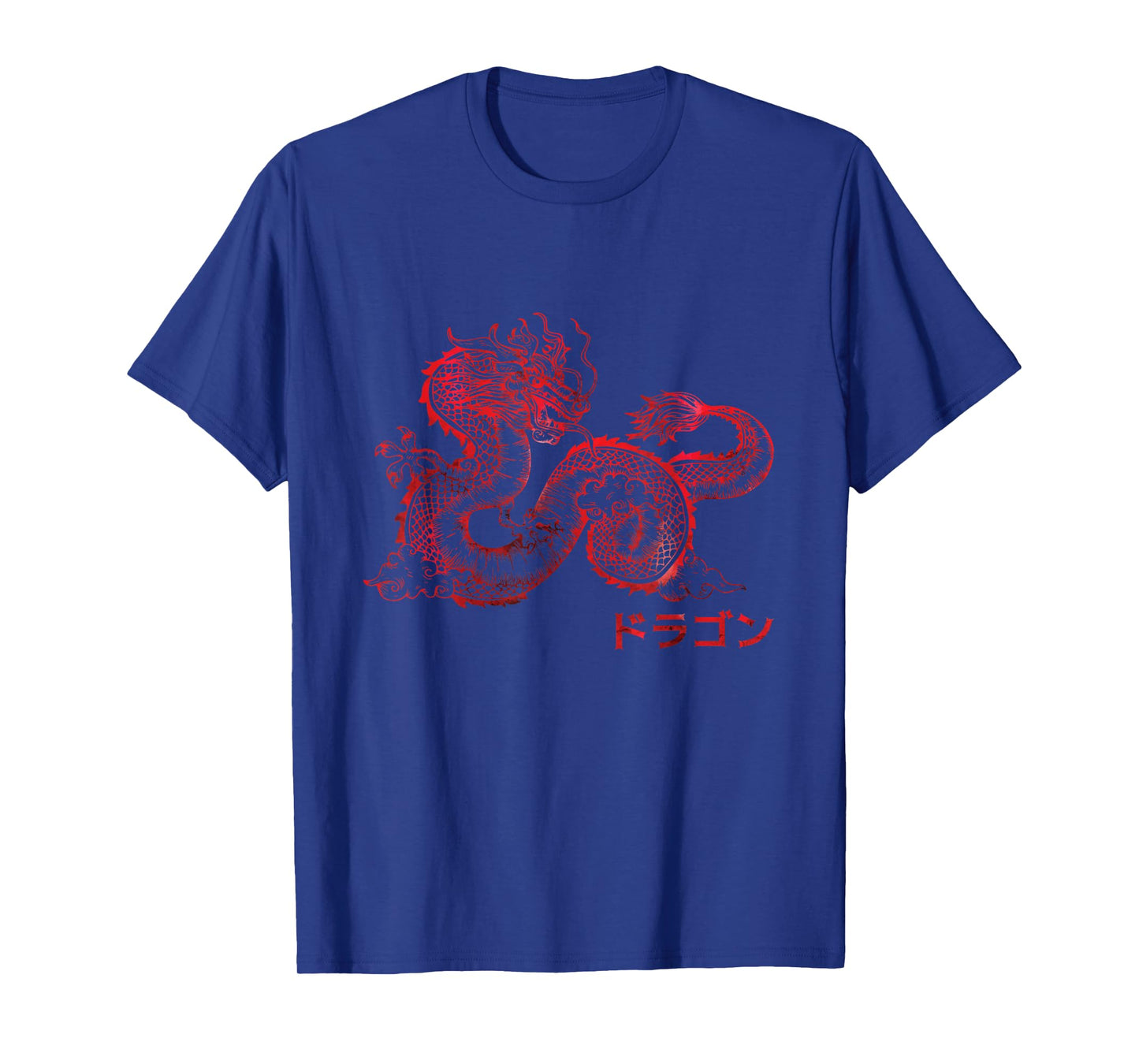 Japanese Aesthetic Red Dragon Symbol Kanji Japan Tattoo Art T-Shirt