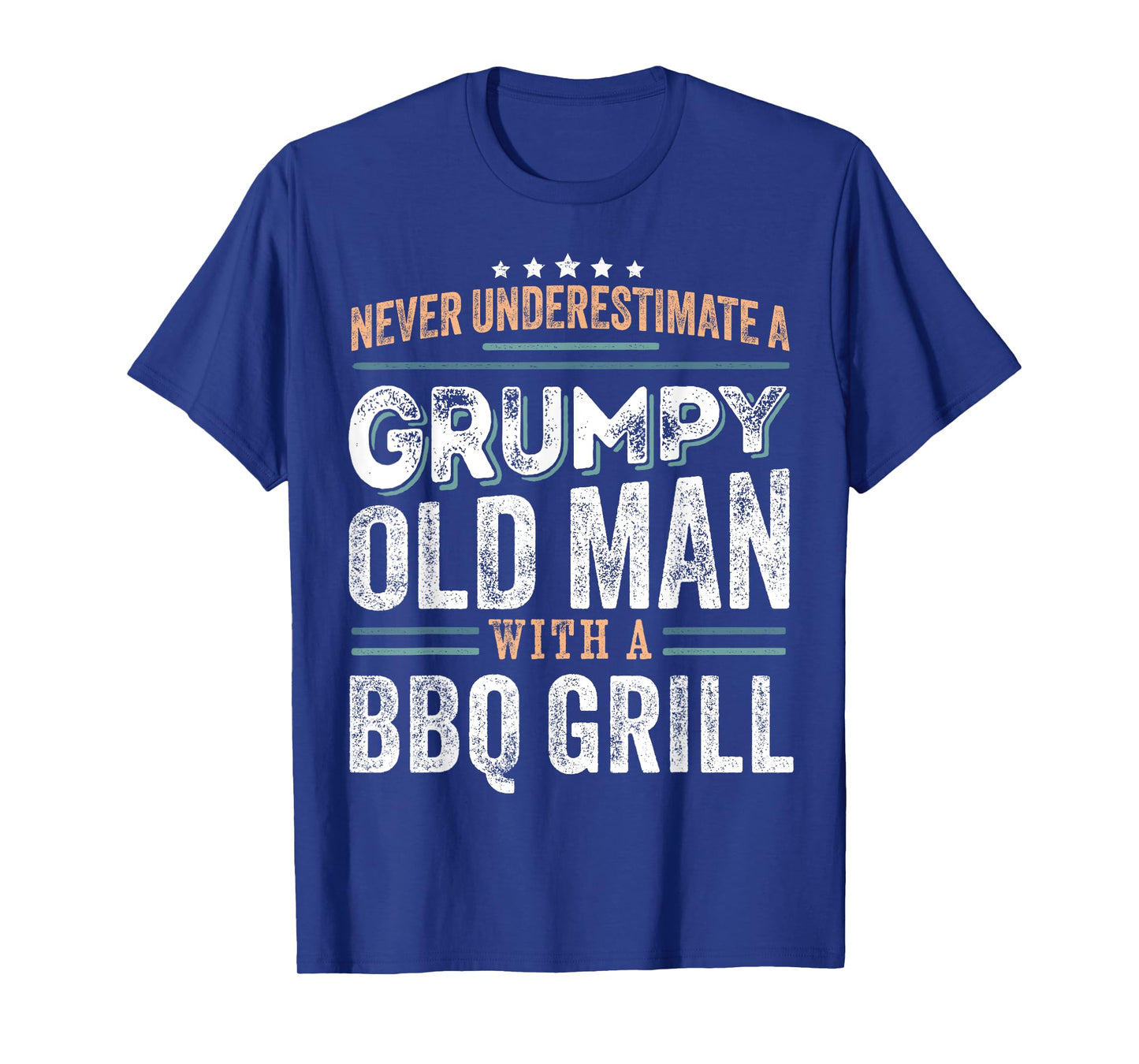 Grumpy Old Man with a Bbq grill Funny Dad Gifts T-Shirt