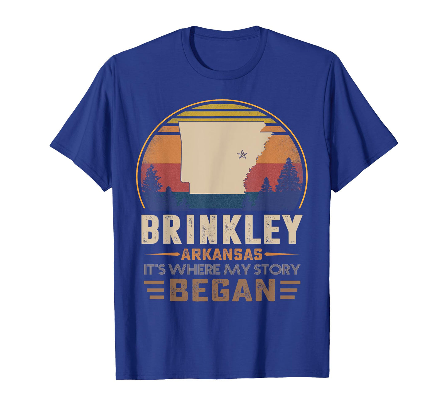 Vintage Brinkley Arkansas Hometown My Story Began T-Shirt