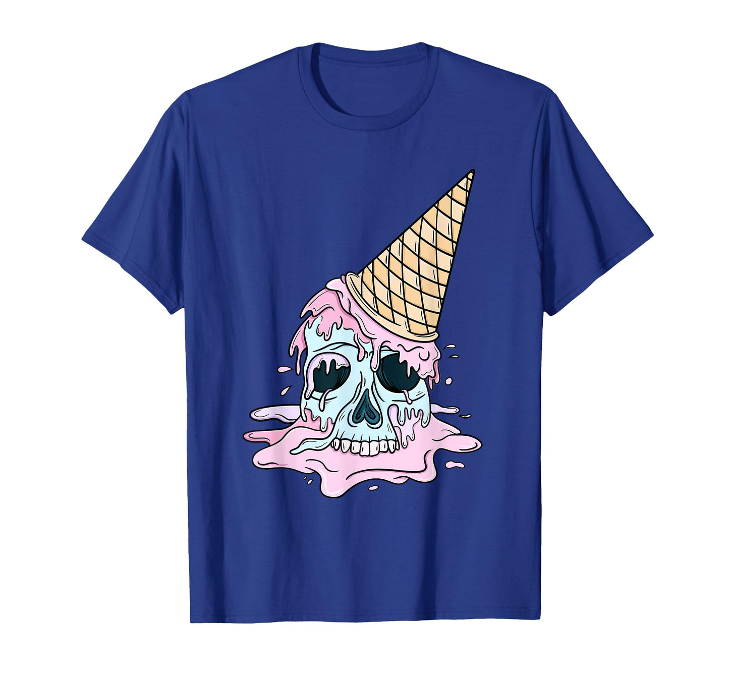 Kawaii Pastel Goth Cute Creepy Ice Cream Skull Anime Summer Men Women Girls Kids T-Shirt
