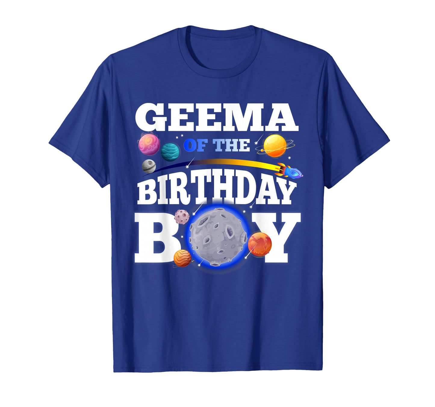Galaxy Birthday Boy Celebration Look for Geema T-Shirt