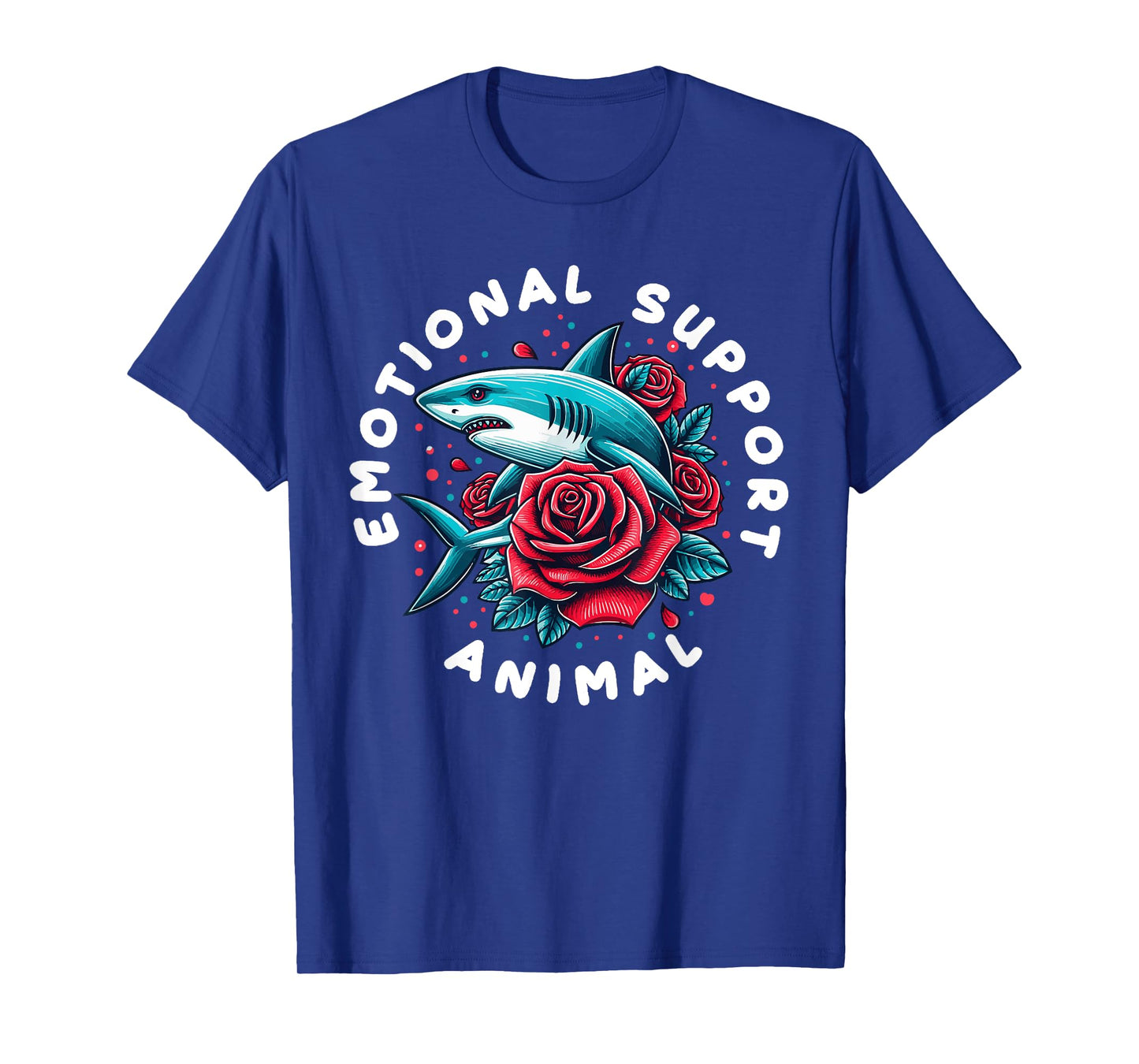 Emotional Support Animal Funny Shark Big Ocean Animal T-Shirt