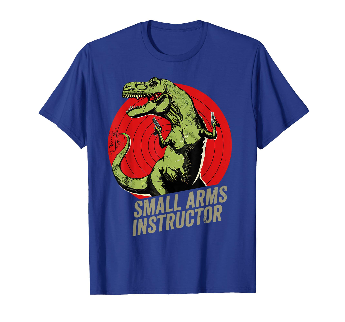 Small Arms Instructor Funny T-rex Dinosaur Gun T-Shirt