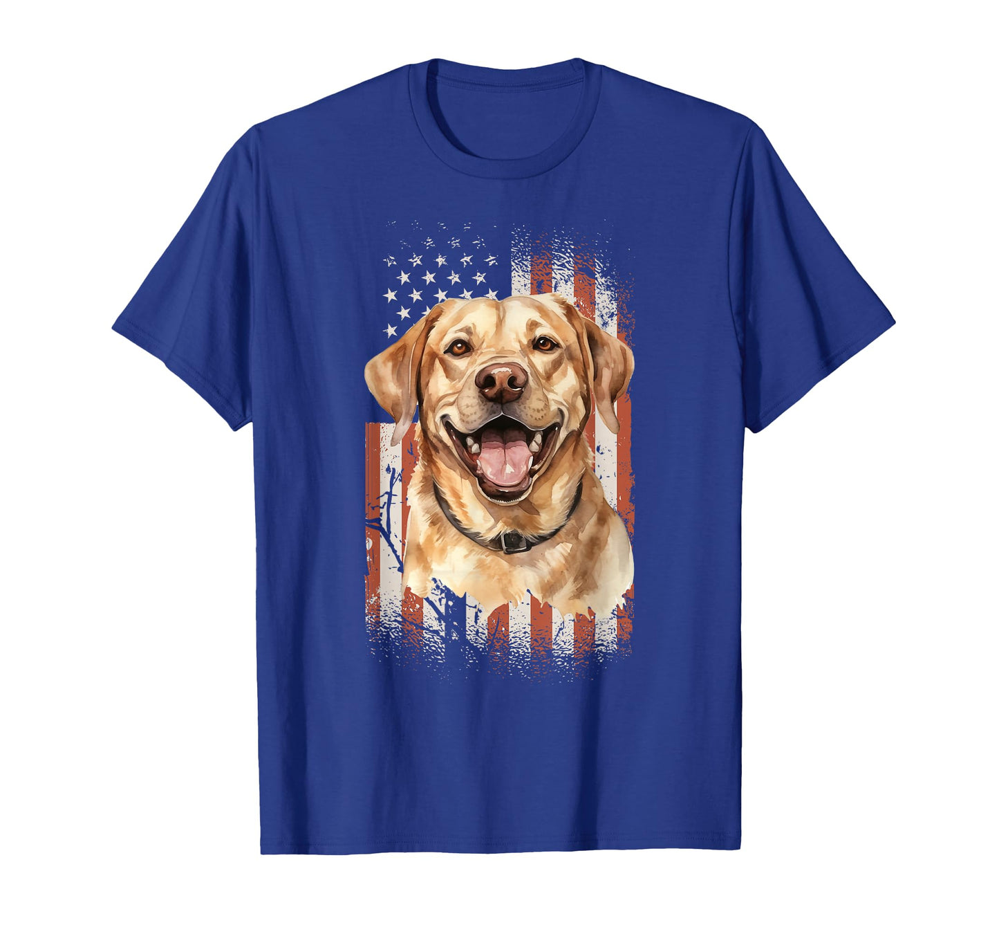 Labrador Retriever Dog Dogs US Flag Duck Hunter T-Shirt