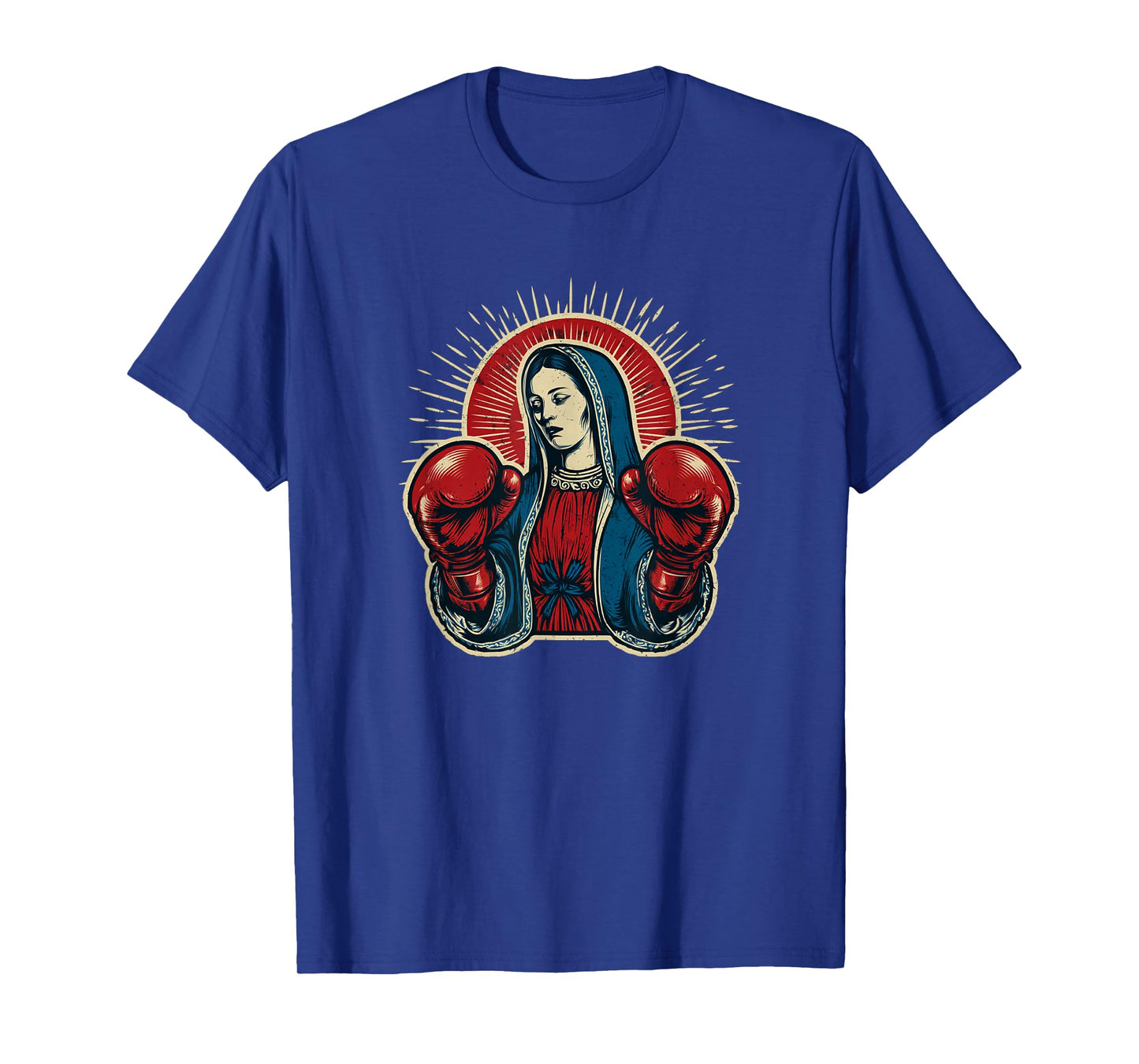 Funny Hail Mary with Boxing Gloves Costume T-Shirt