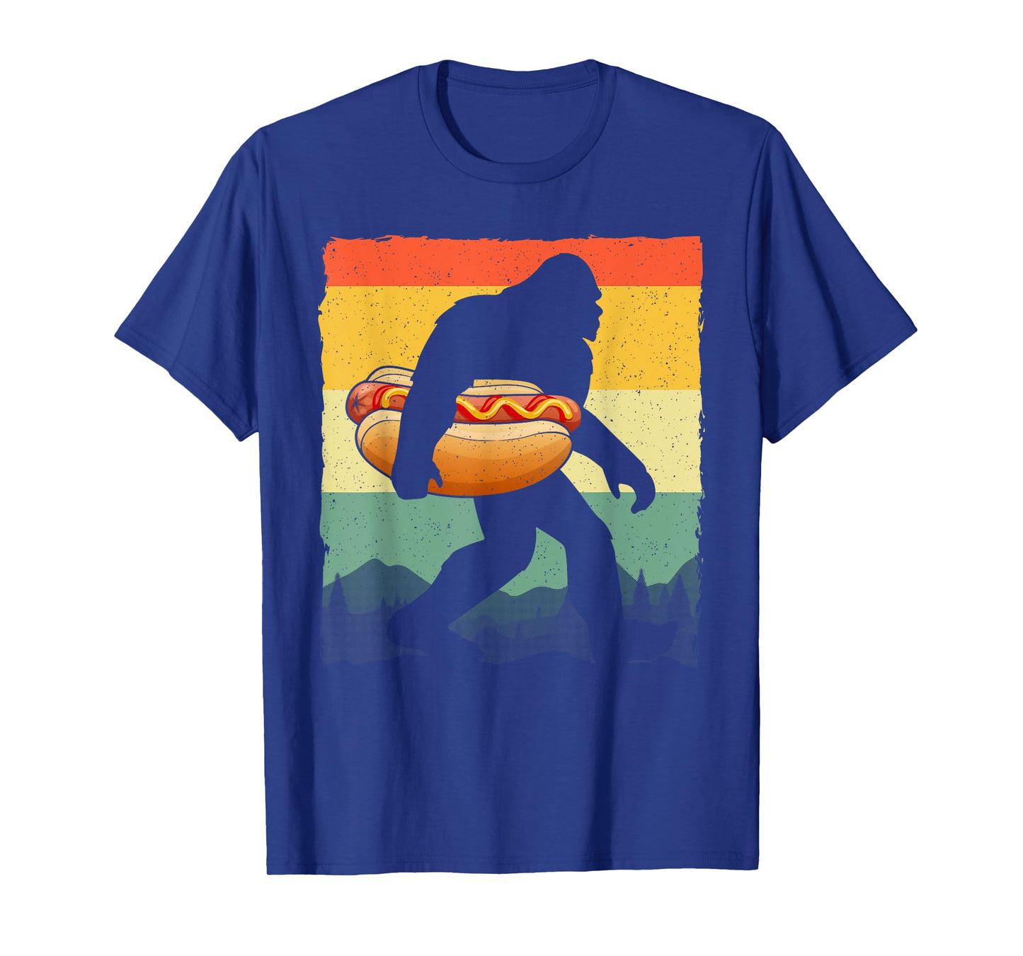 Funny Hot Dog Art for Men Women Bigfoot Hotdog Lovers T-Shirt