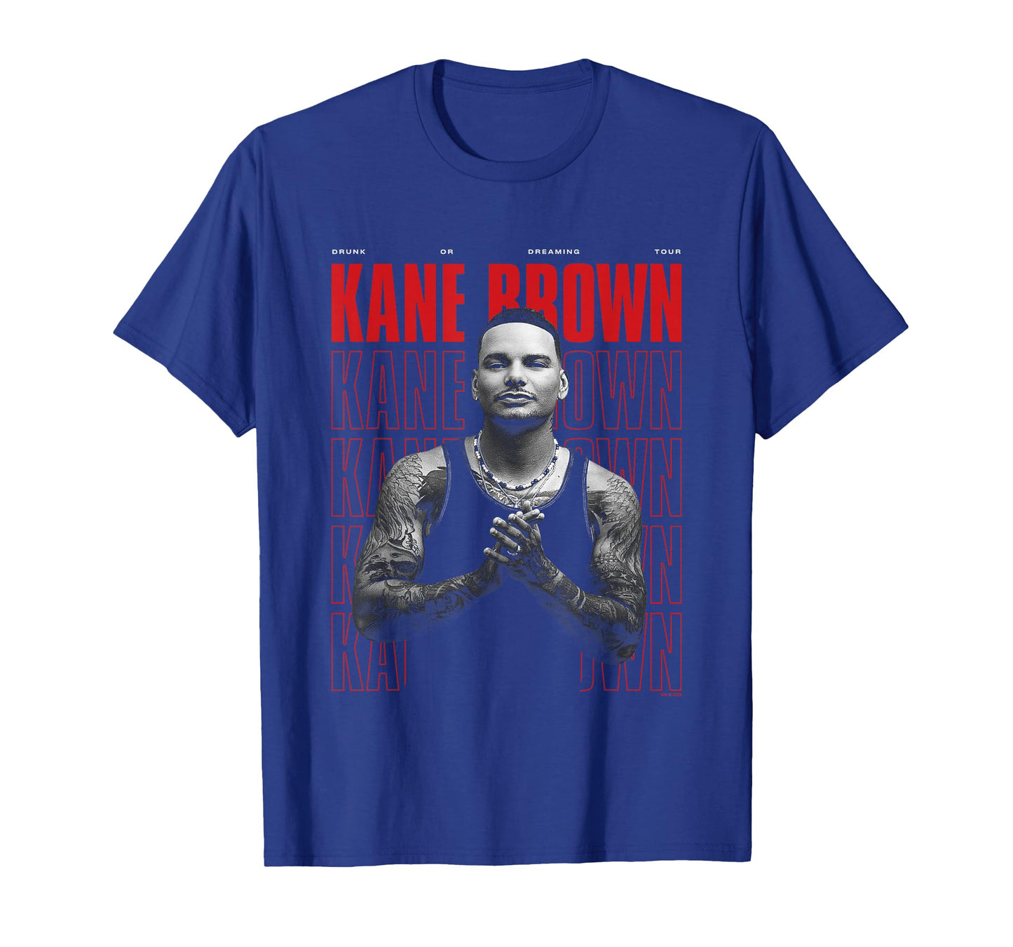 Kane Brown Drunk Or Dreaming Tour Stack Big Chest Poster T-Shirt