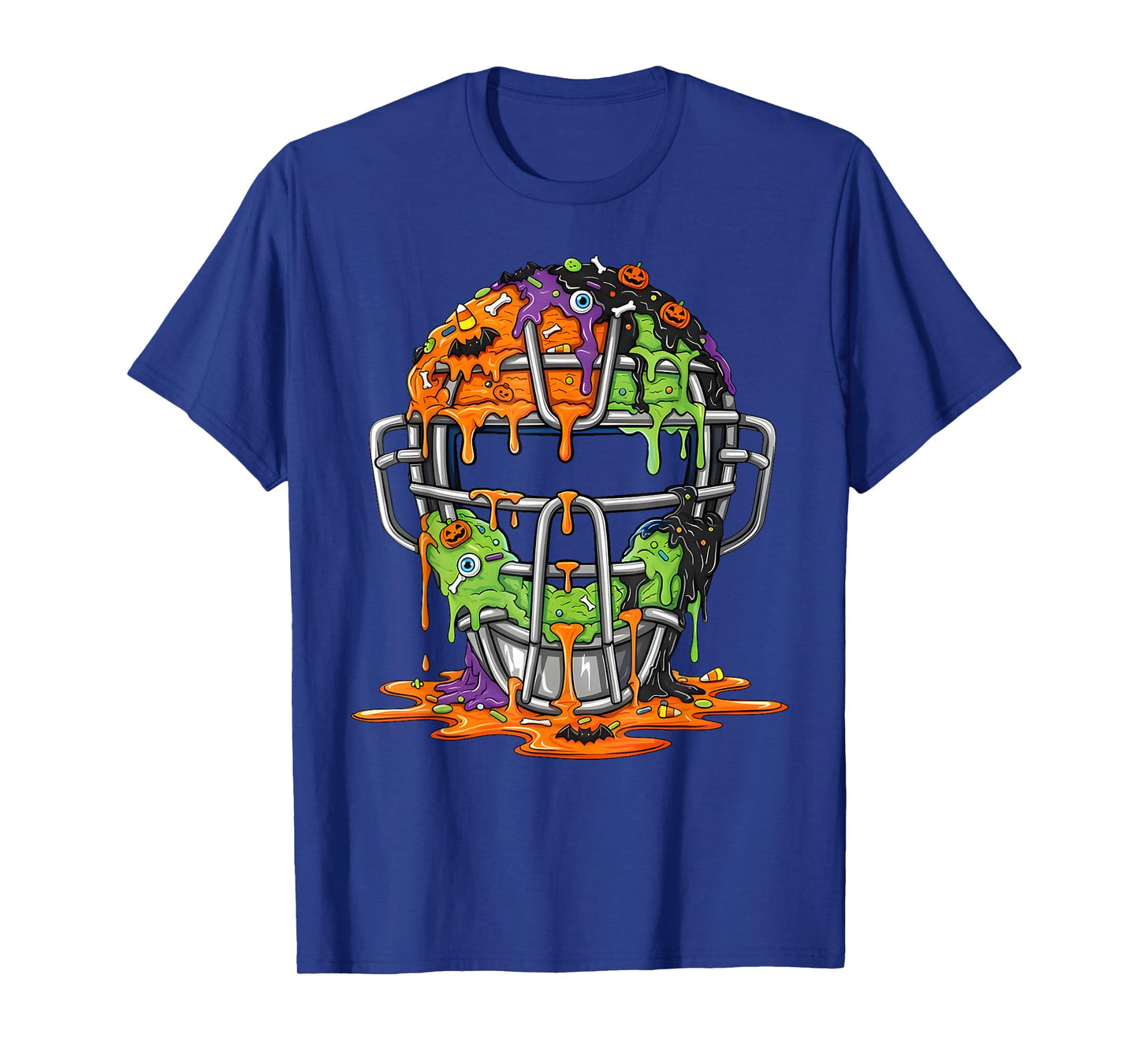 Baseball Helmet Ice Cream Drip Halloween Men Boys Youth T-Shirt