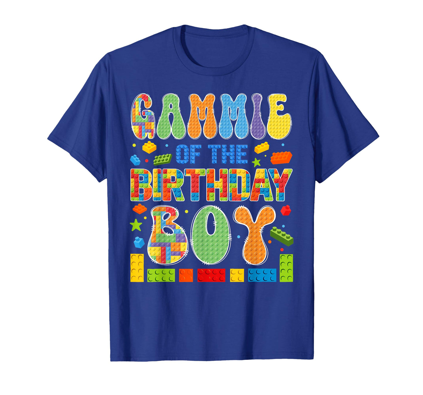 Gammie Of The Birthday Boy Building Block Birthday T-Shirt
