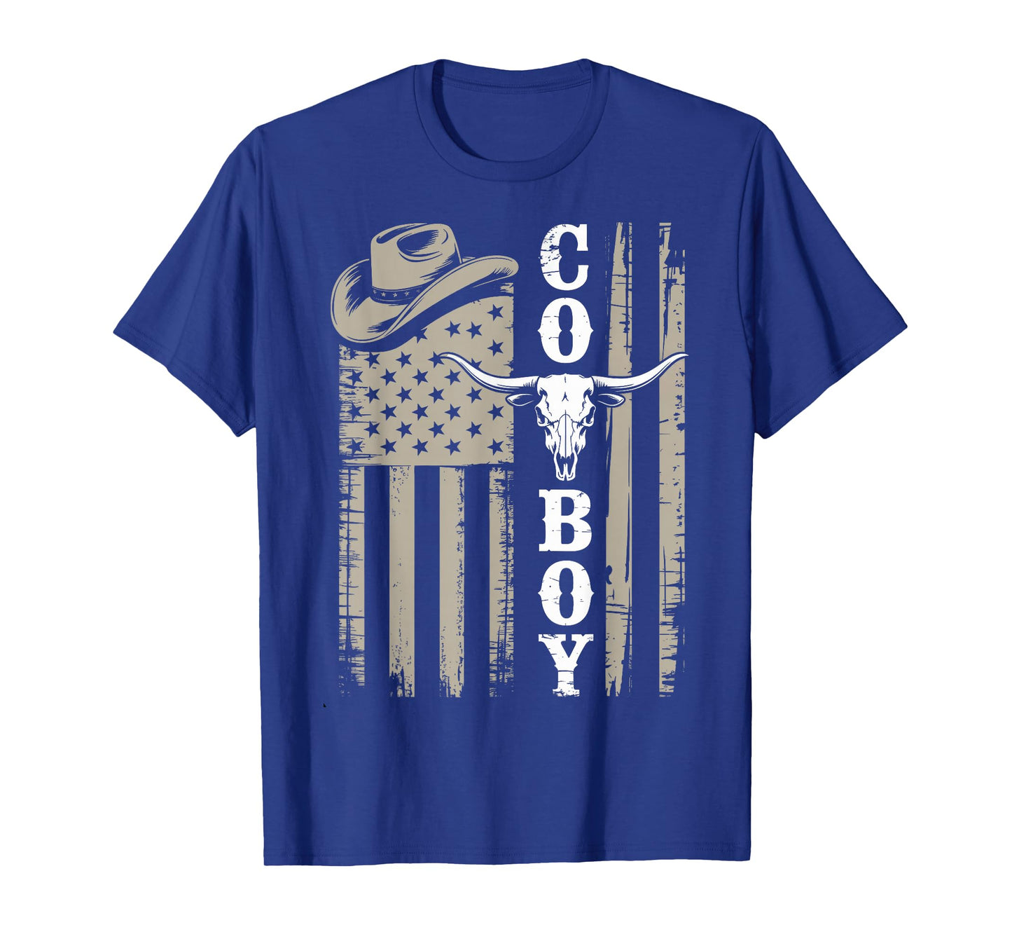 Western Country Men Teen Boy Kid Rodeo Southern Retro Cowboy T-Shirt