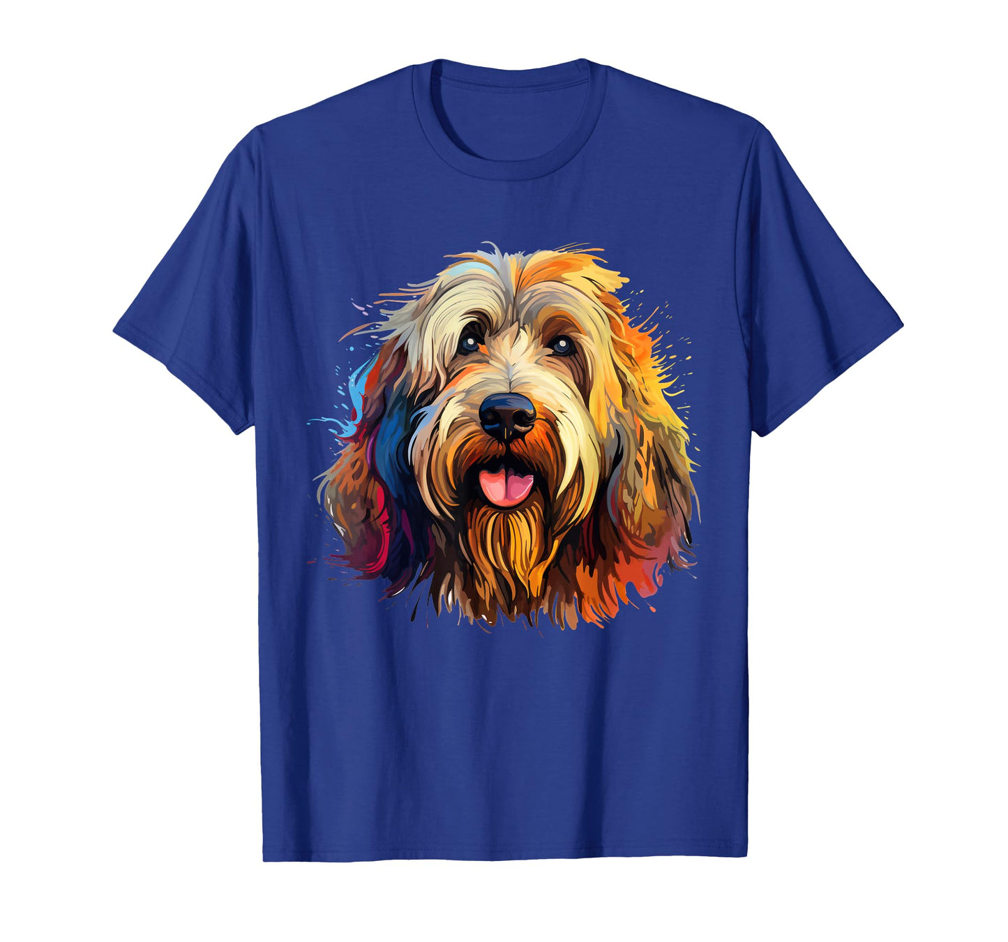 Briard Portrait, Portrait Colour Artwork T-Shirt
