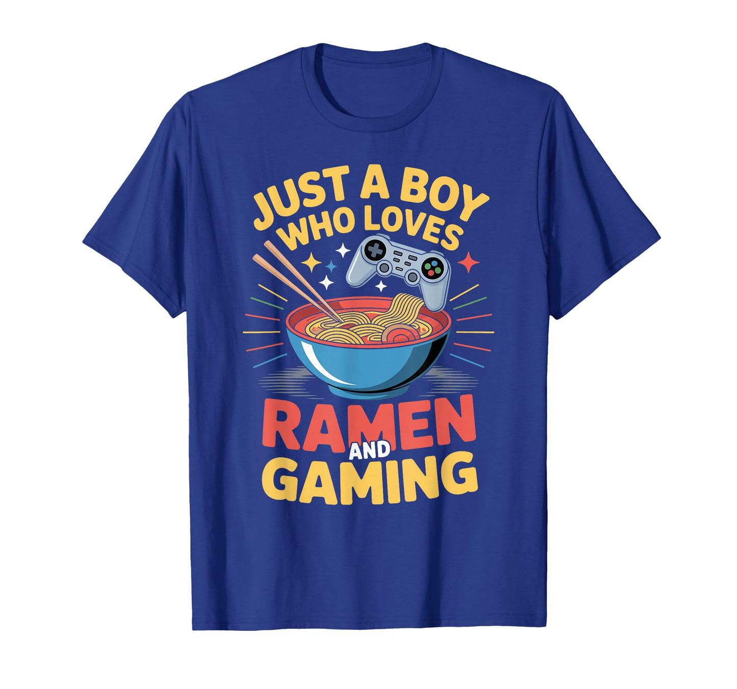 Just A Boy Who Loves Ramen and Gaming T-Shirt