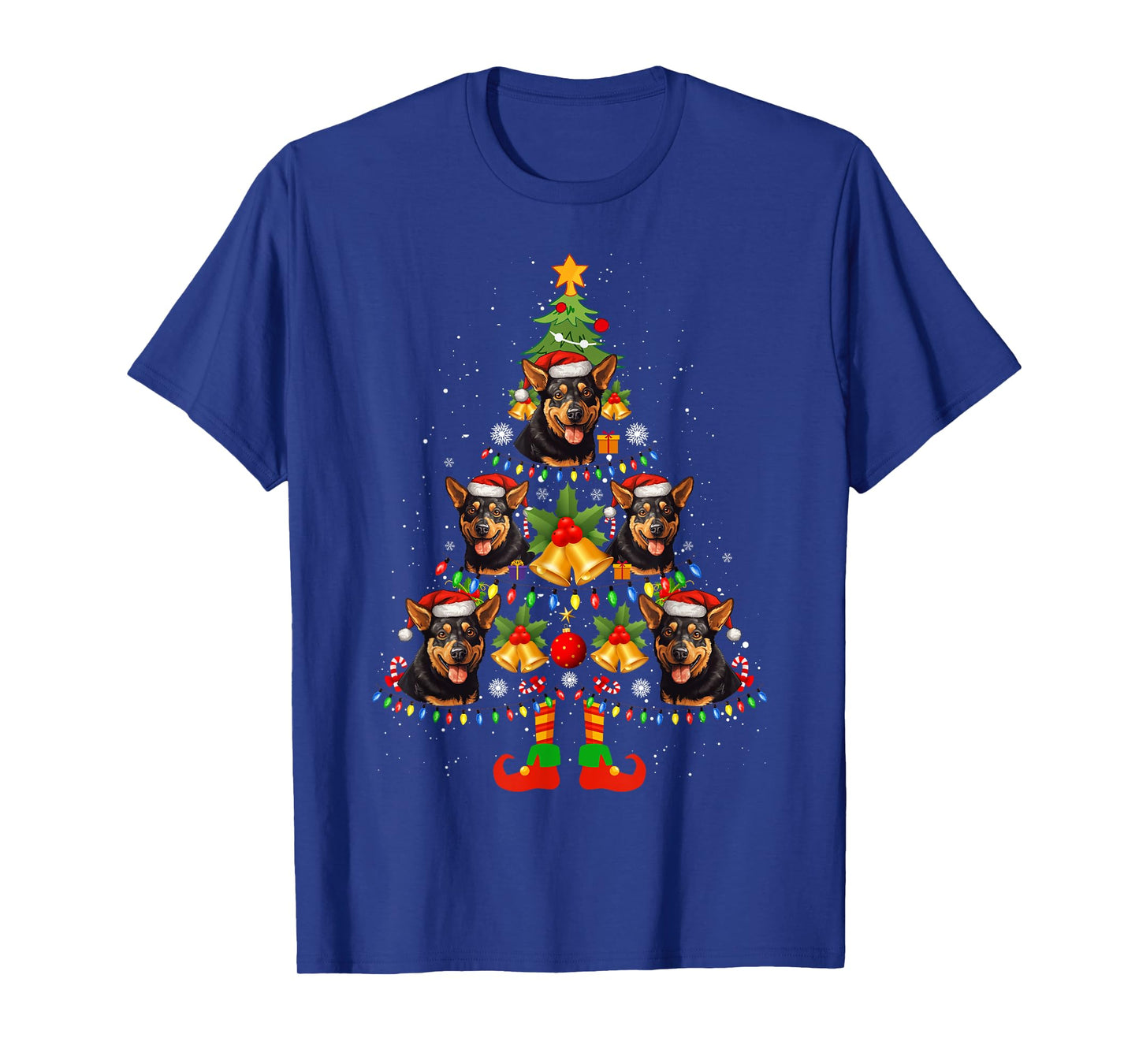 Lancashire Heeler Christmas Tree Gifts Funny Xmas Dog Lover Men Women T-Shirt