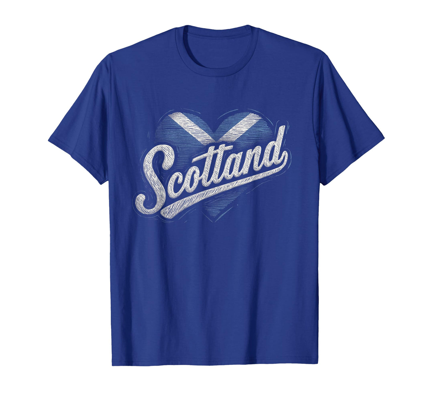 Scotland Scottish - Heart Vintage Love Women Mom - Flag T-Shirt