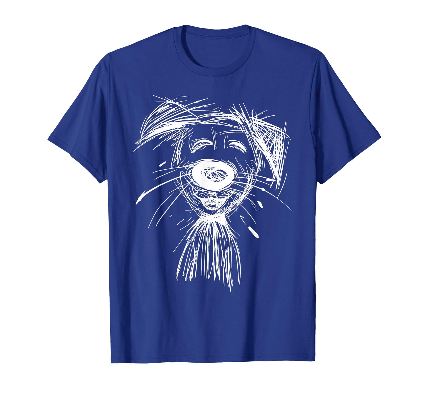 Dog Abstract Art Portrait Drawing Whimsical T-Shirt