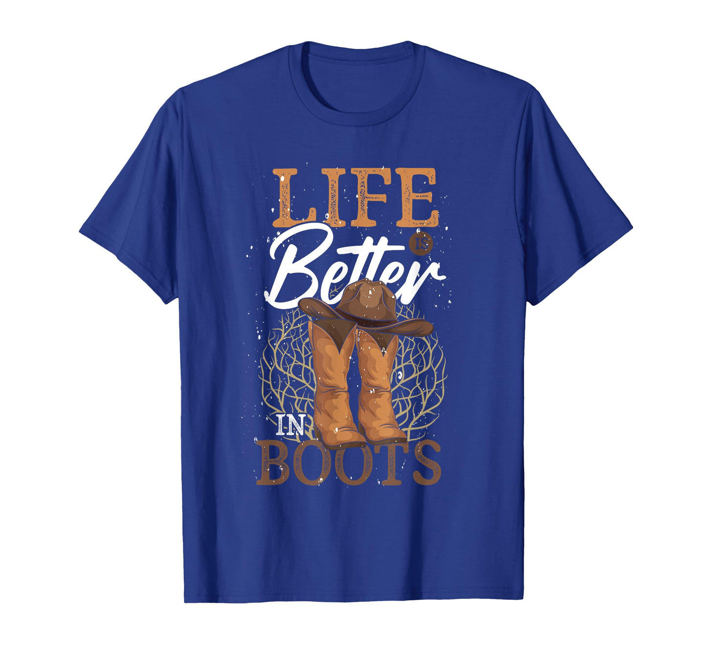 Western Country Cowboy Life Is Better In Boots Line Dance T-Shirt