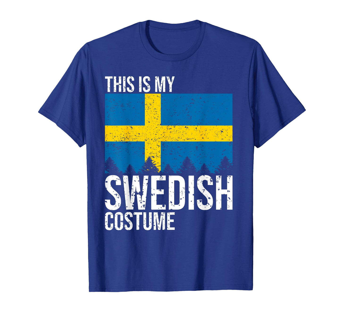 Vintage This is my Swedish Flag Costume For Halloween T-Shirt
