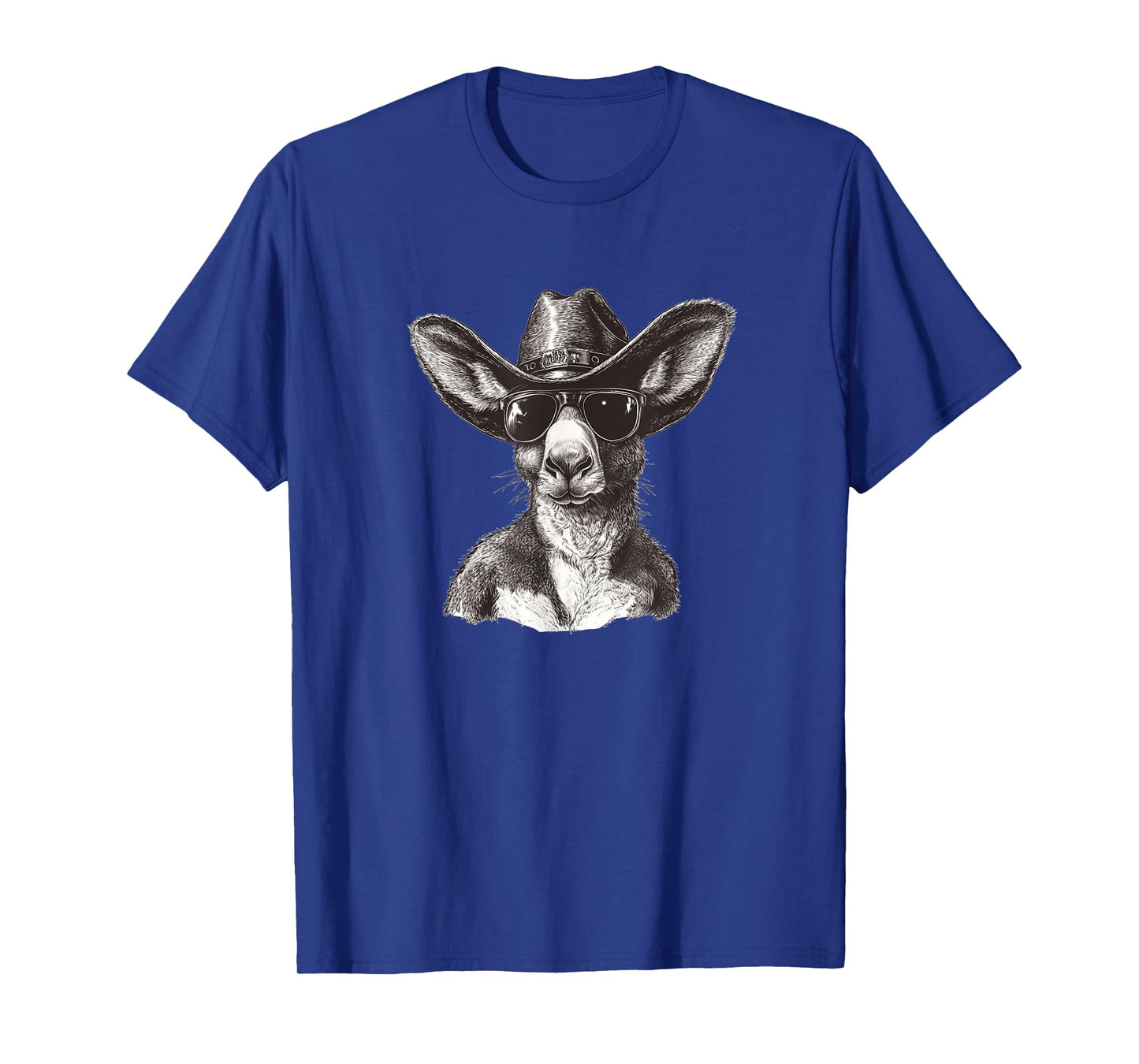 Cool Kangaroo with Sunglasses and Cowboy Hat Costume T-Shirt