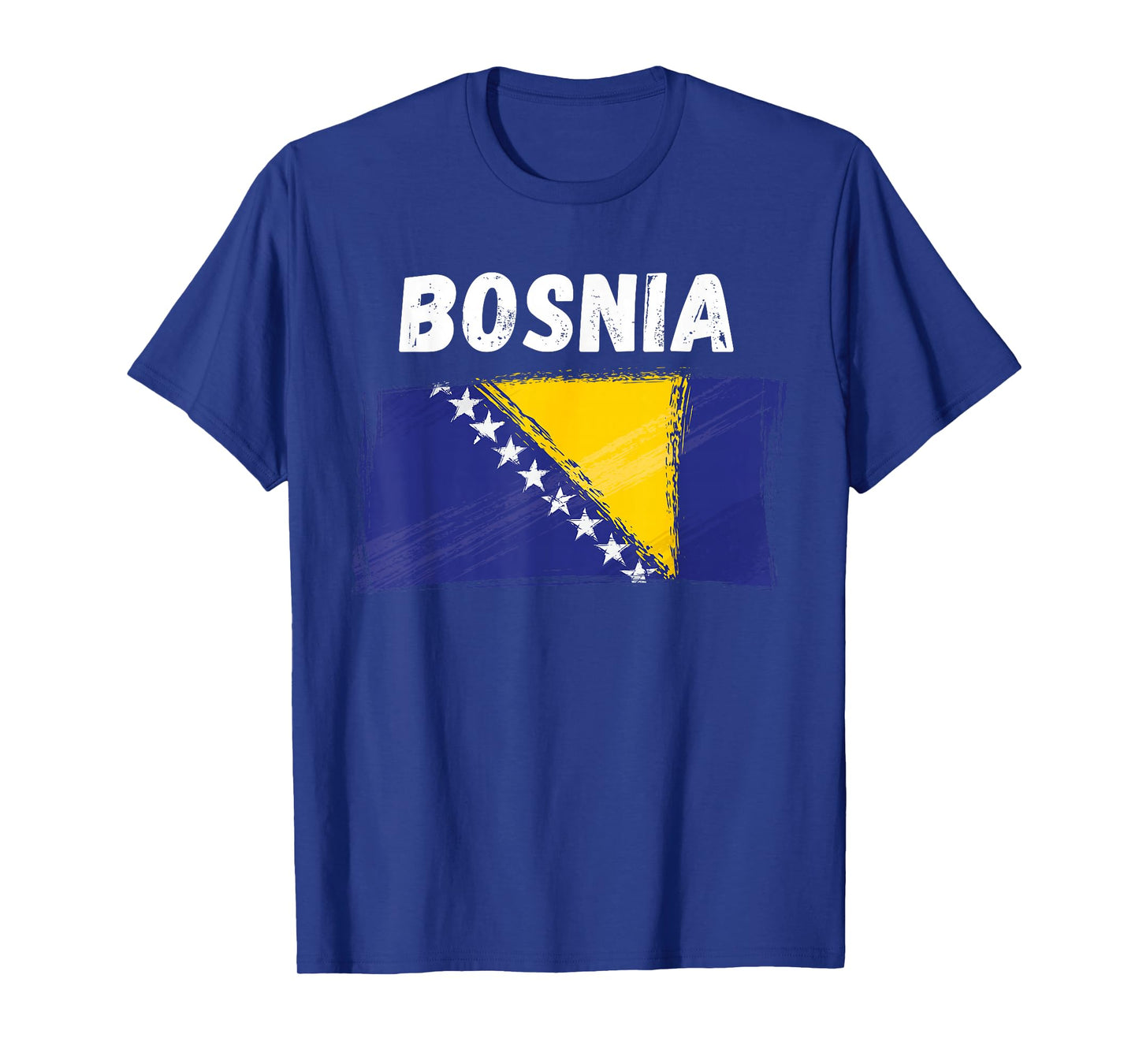 Bosnia Flag Holiday Vintage Grunge Bosnian Flag T-Shirt