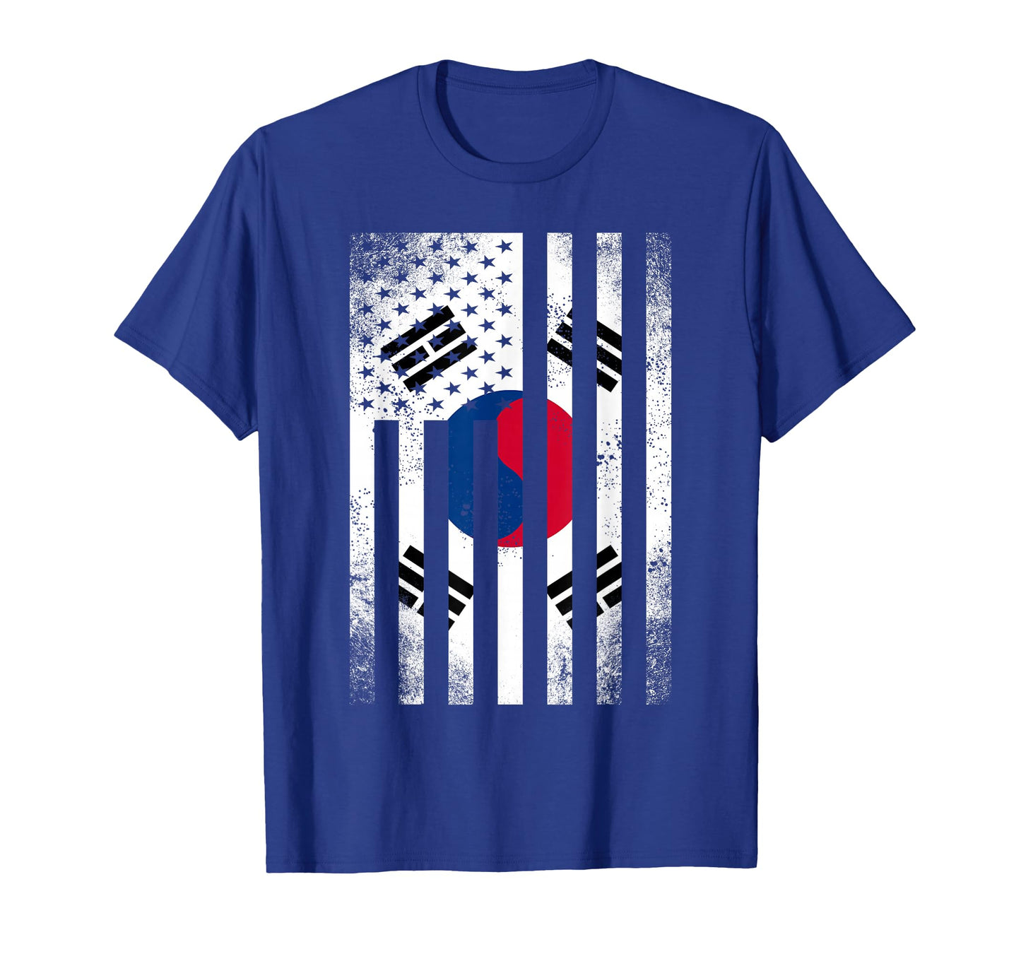 Half South Korean Flag | Vintage American Inside Me USA Gift T-Shirt