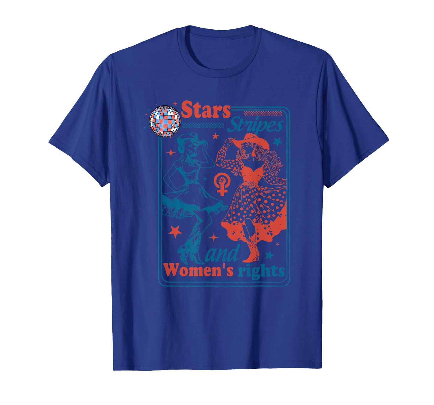 Stars Stripes And Womens Rights, Funny 4th of July Protest T-Shirt