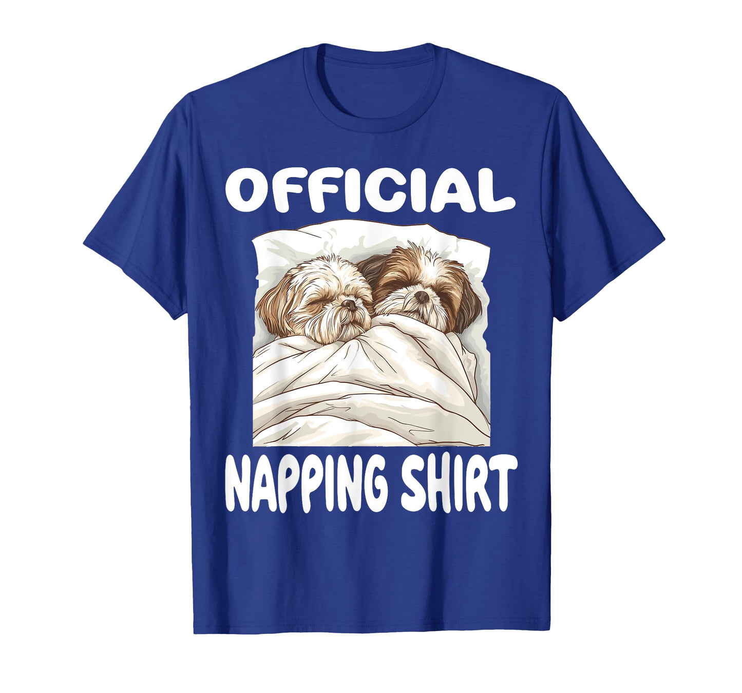 Shih Tzu Dog Official Napping shirt Pajamas Nightgown T-Shirt