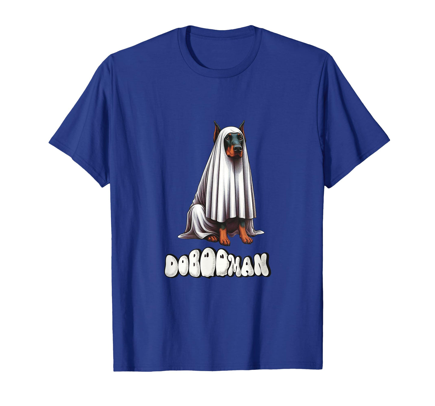 Funny Doberman Halloween Ghost, DoBOOman, Dobie Mom T-Shirt