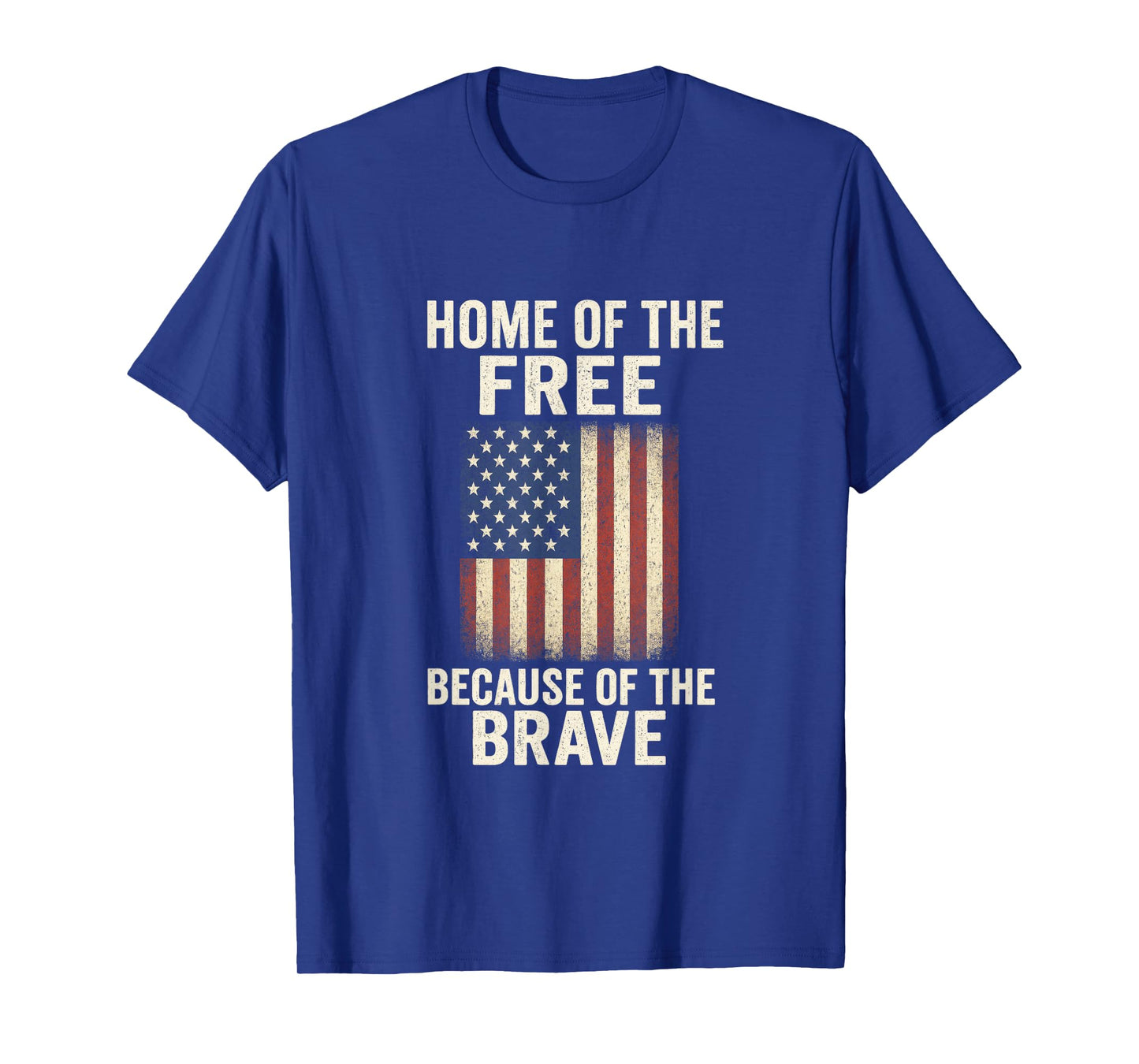 Home of The Free - Veteran USA Flag T-Shirt