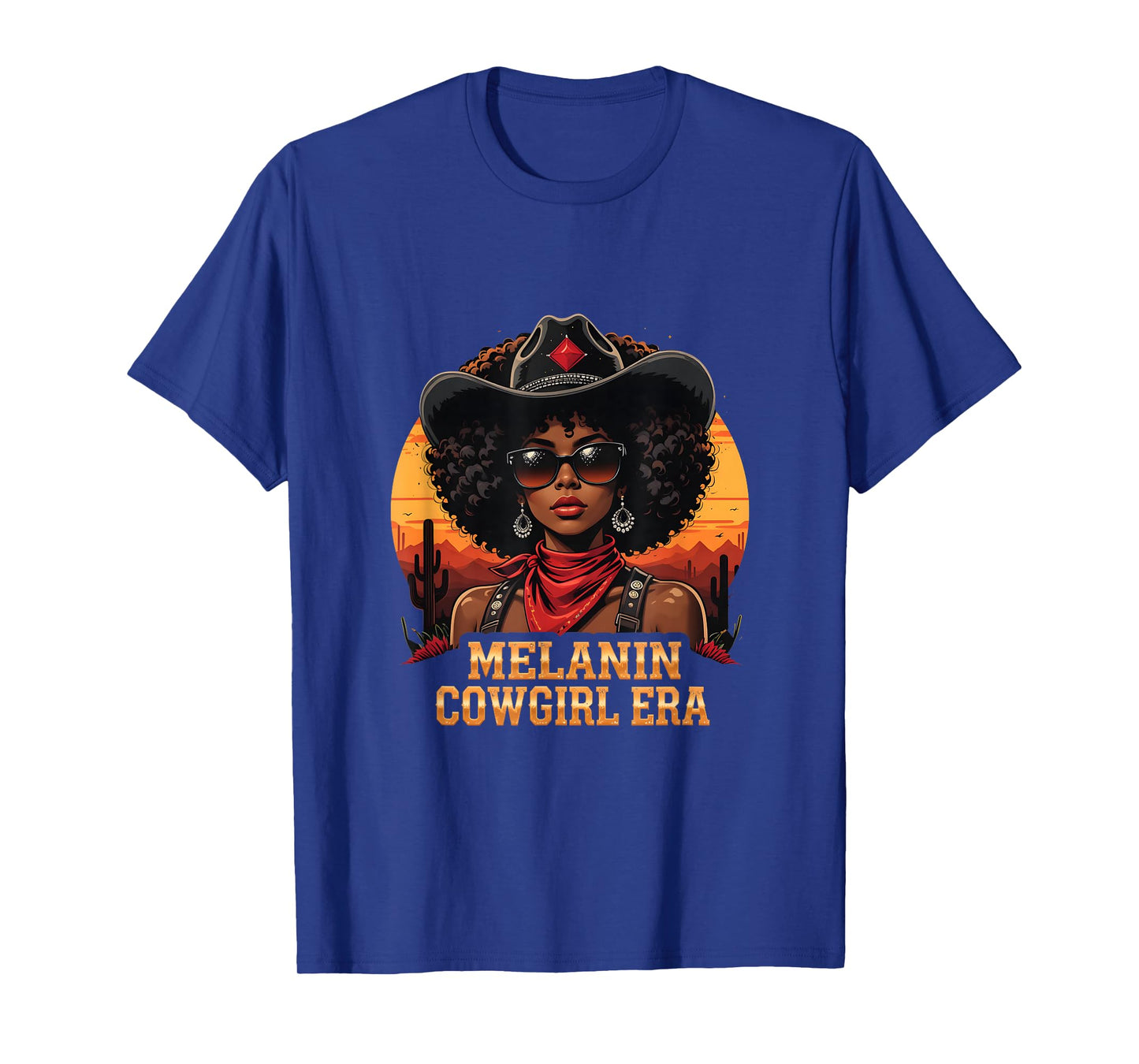 Melanin Cowgirl Era African American Cowgirl Western T-Shirt