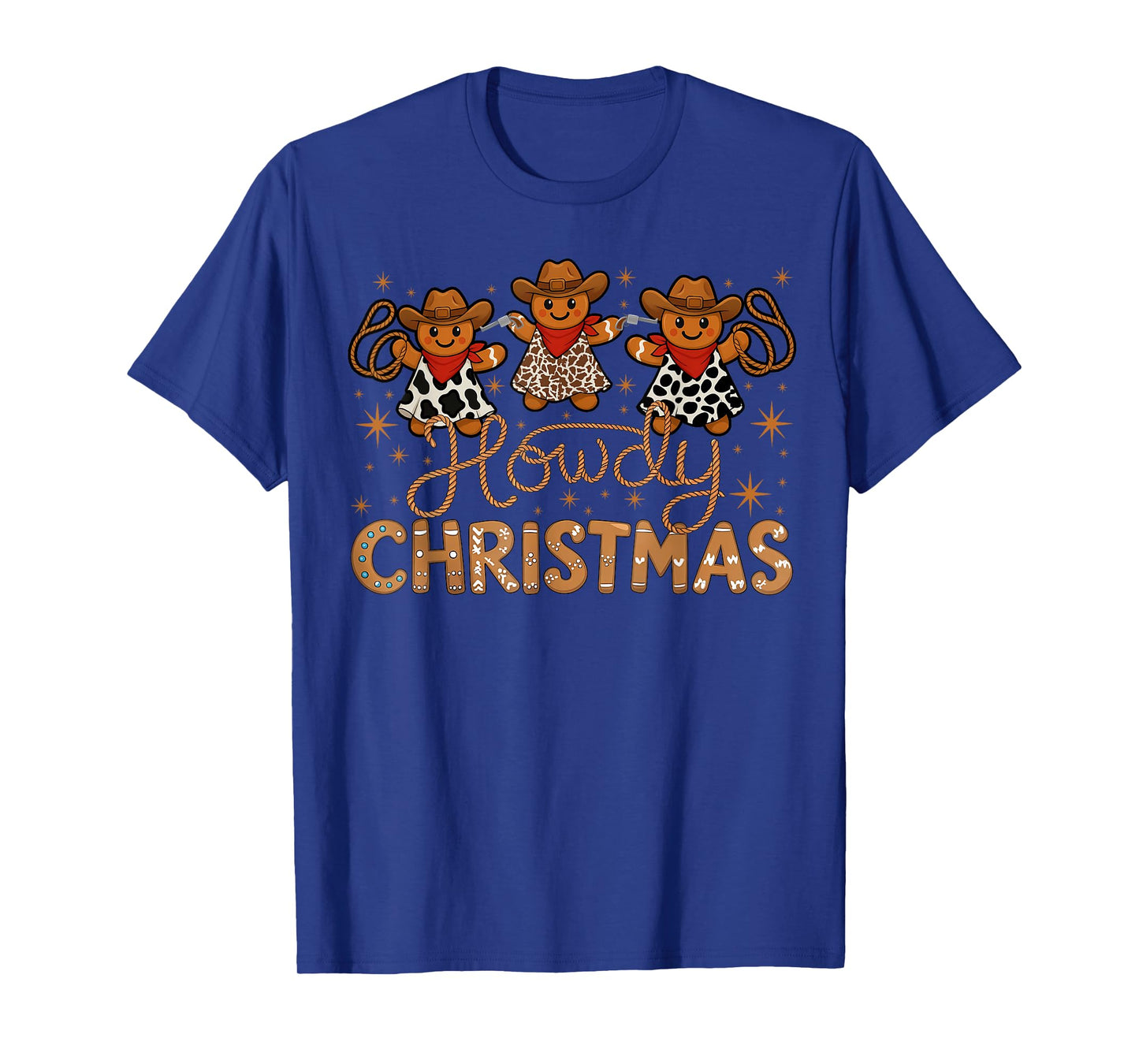 Howdy Christmas Cowboy Gingerbread Xmas Men Boy T-Shirt