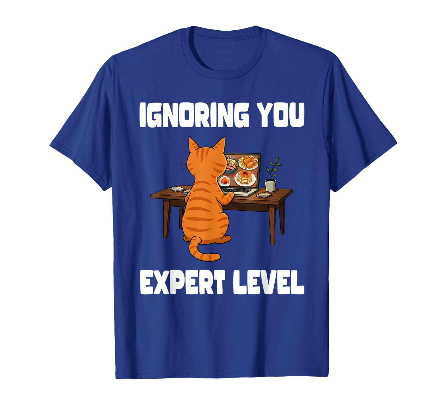 Orange Tabby Humor Ignoring You Expert Level Funny Cat T-Shirt