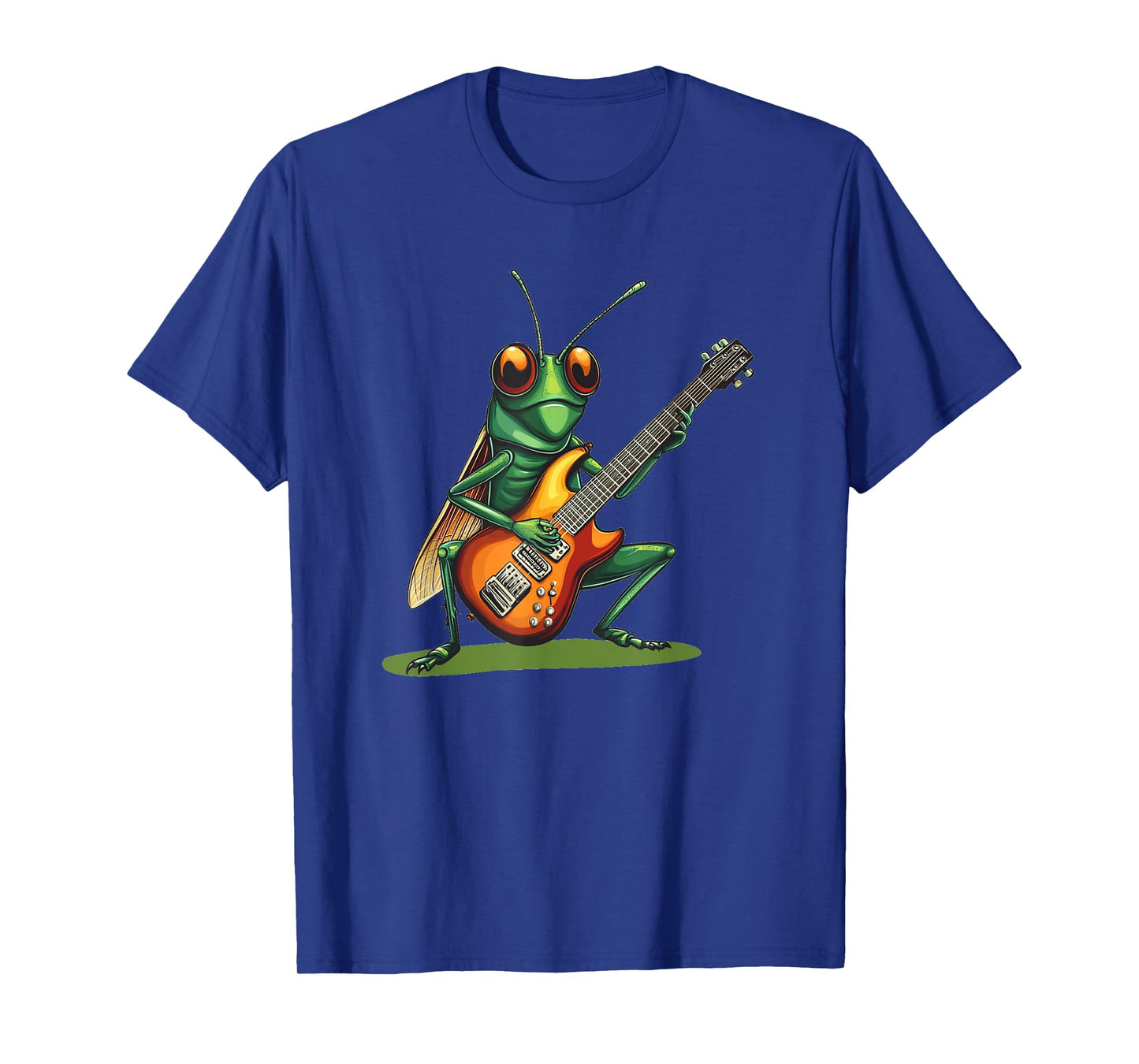 Rocking Insect Costume for Electric Guitar and Grasshopper T-Shirt