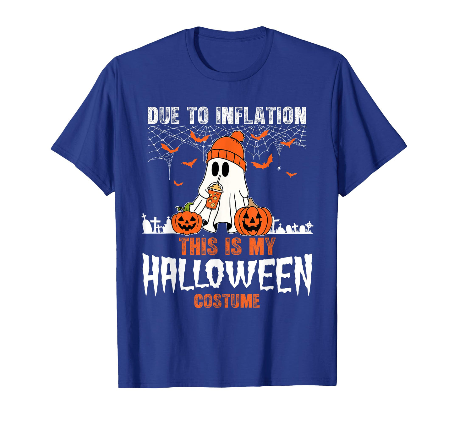 Due To Inflation This Is My Halloween Costume Funny Pumpkins T-Shirt