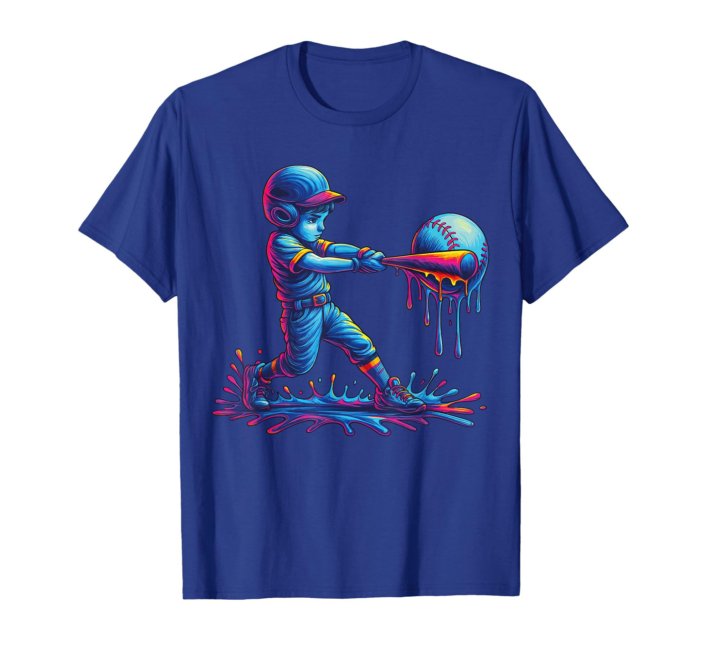 Baseball Drip For Boys Player Ice Cream Drip Baseball Stuff T-Shirt