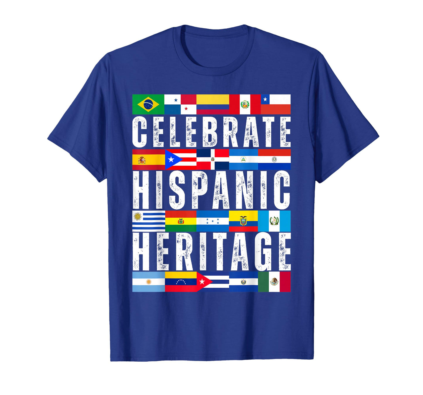 Hispanic Countries Flags Celebrate Hispanic Heritage Month T-Shirt