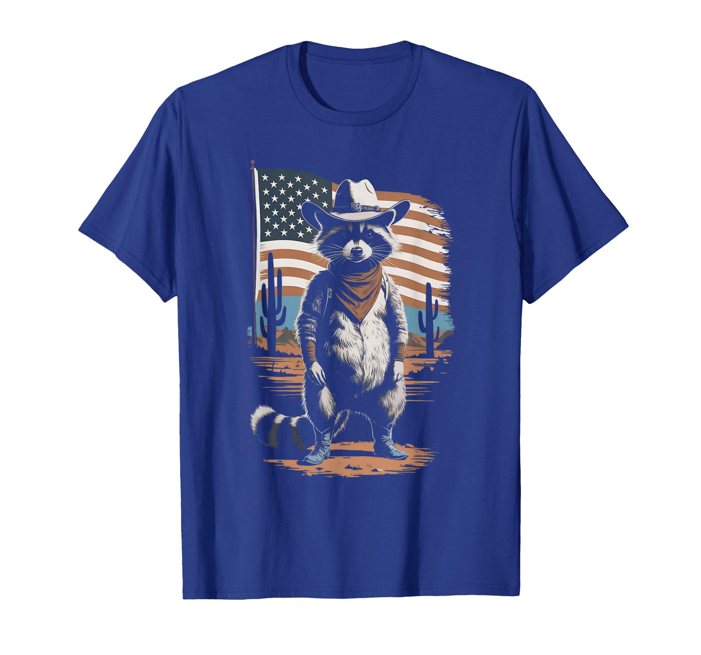 Vintage Racoon Trash Panda Cowboy Western Country Cowgirl T-Shirt