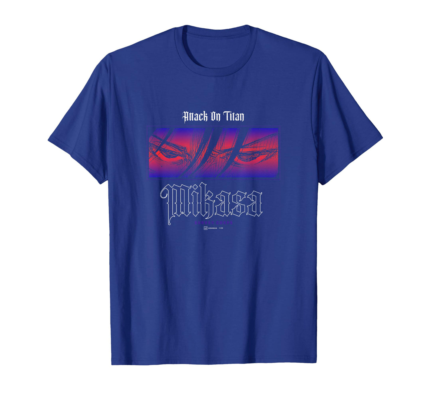 Attack on Titan Mikasa Eyes Survey Corps Big Panel Manga T-Shirt
