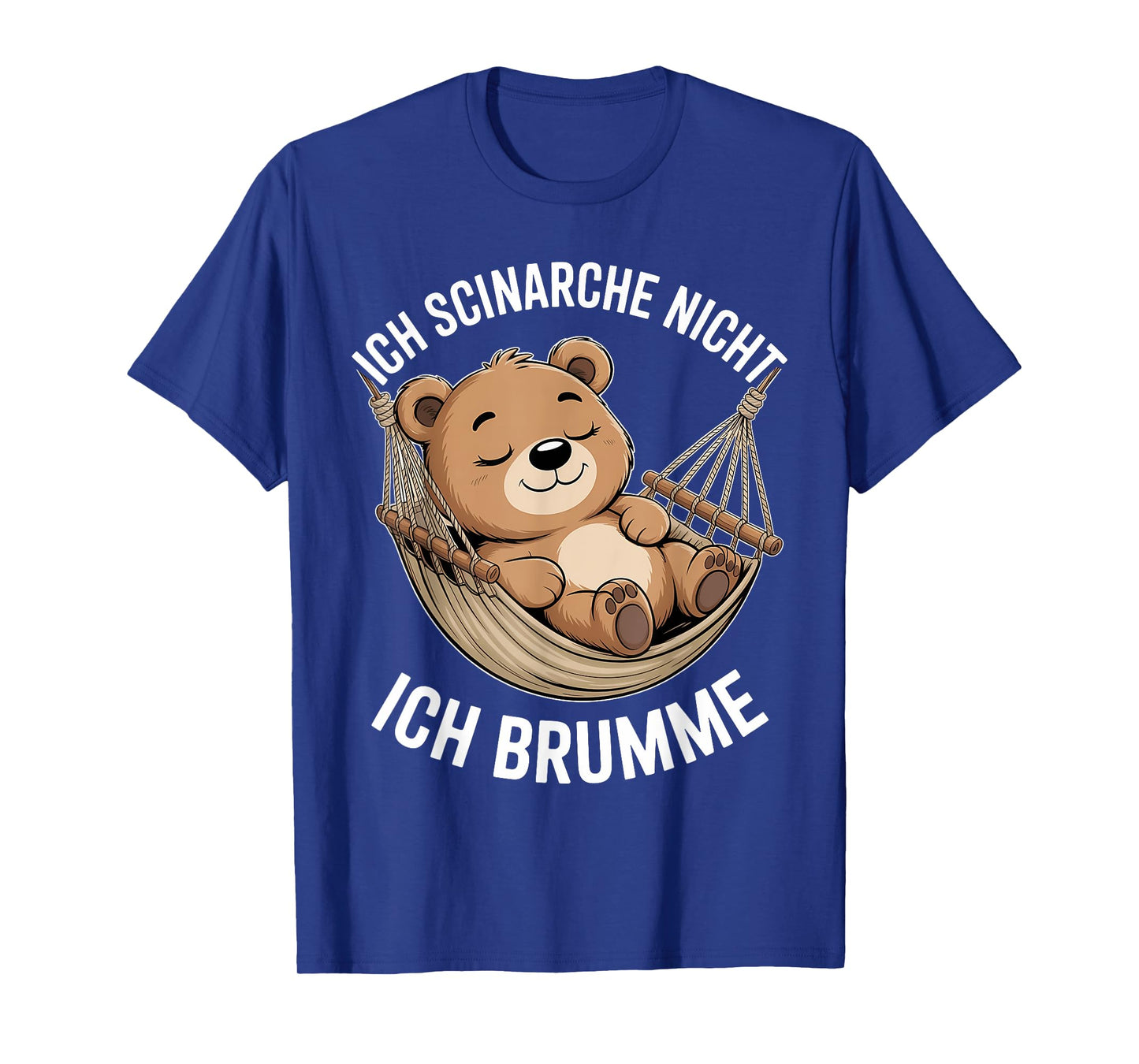 Cute Bear in Hammock I Don't Snore I hum T-Shirt