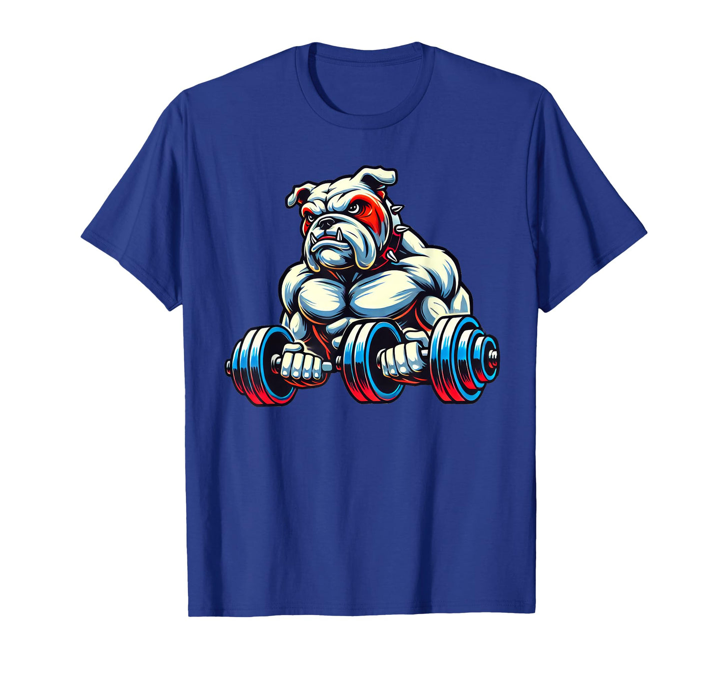 English Bulldog Dog Powerlifting Weightlifting Gym Workout T-Shirt